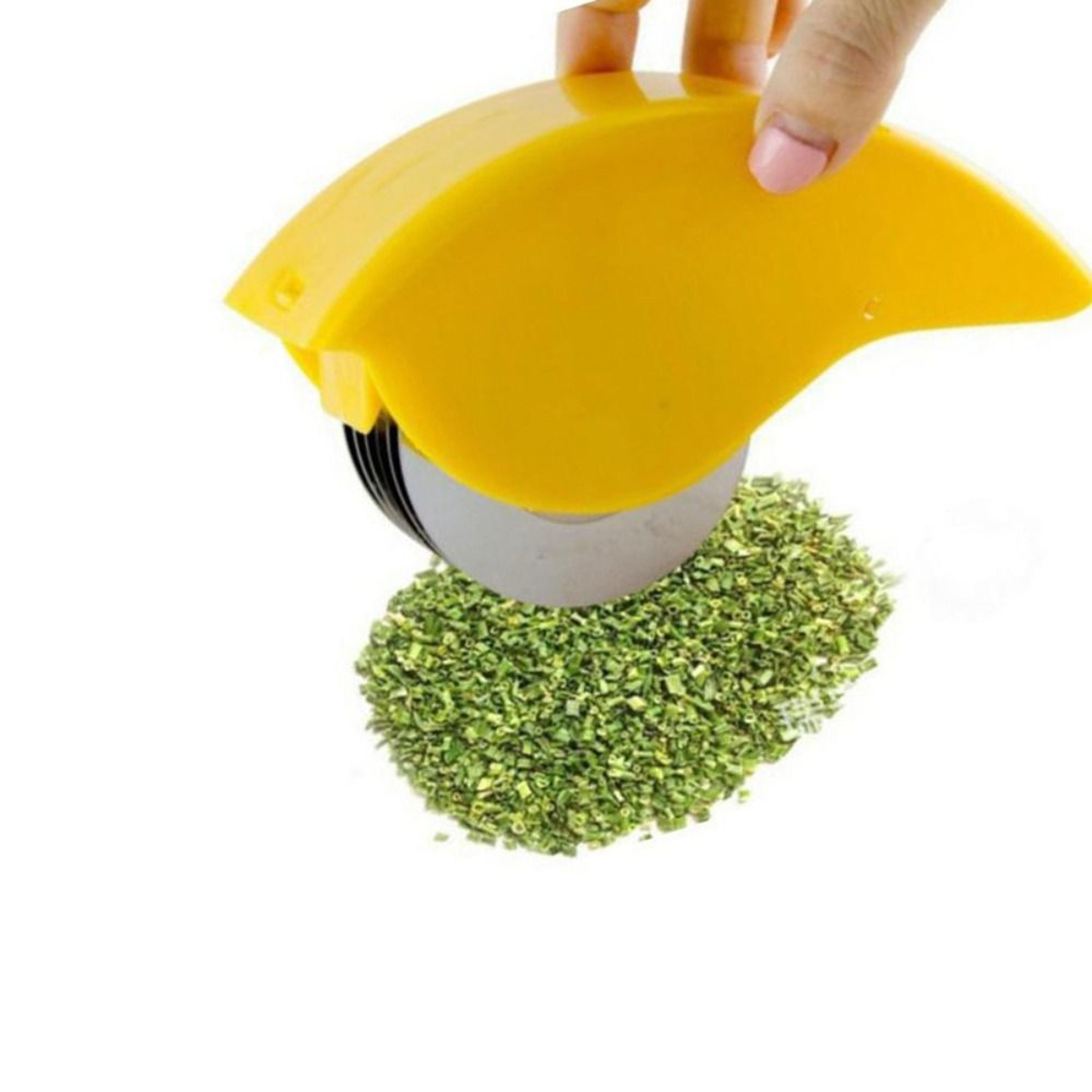 stainless steel herb chopper roller and manual parsley mincer