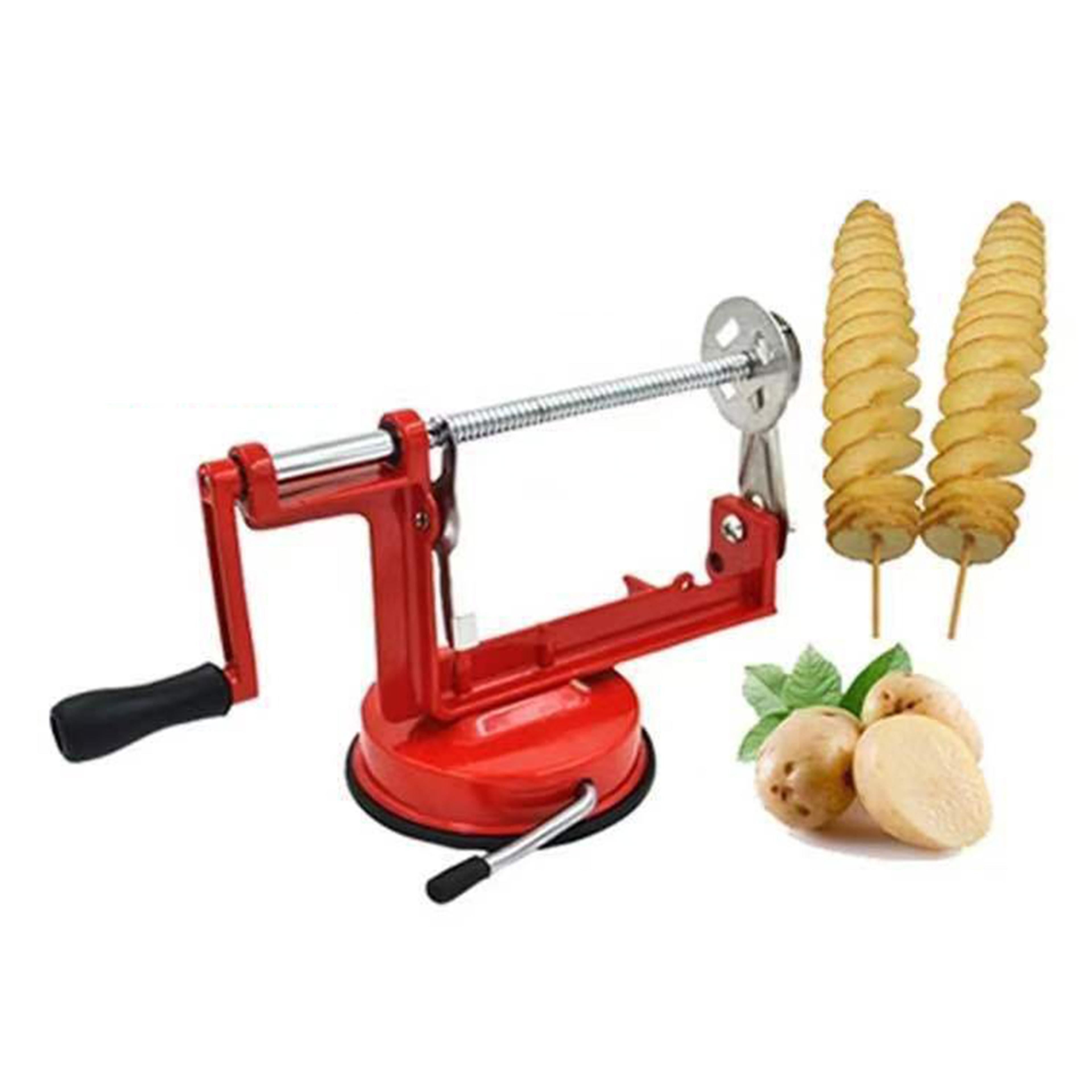 stainless steel tornado potato cutter and manual spiral potato slicer