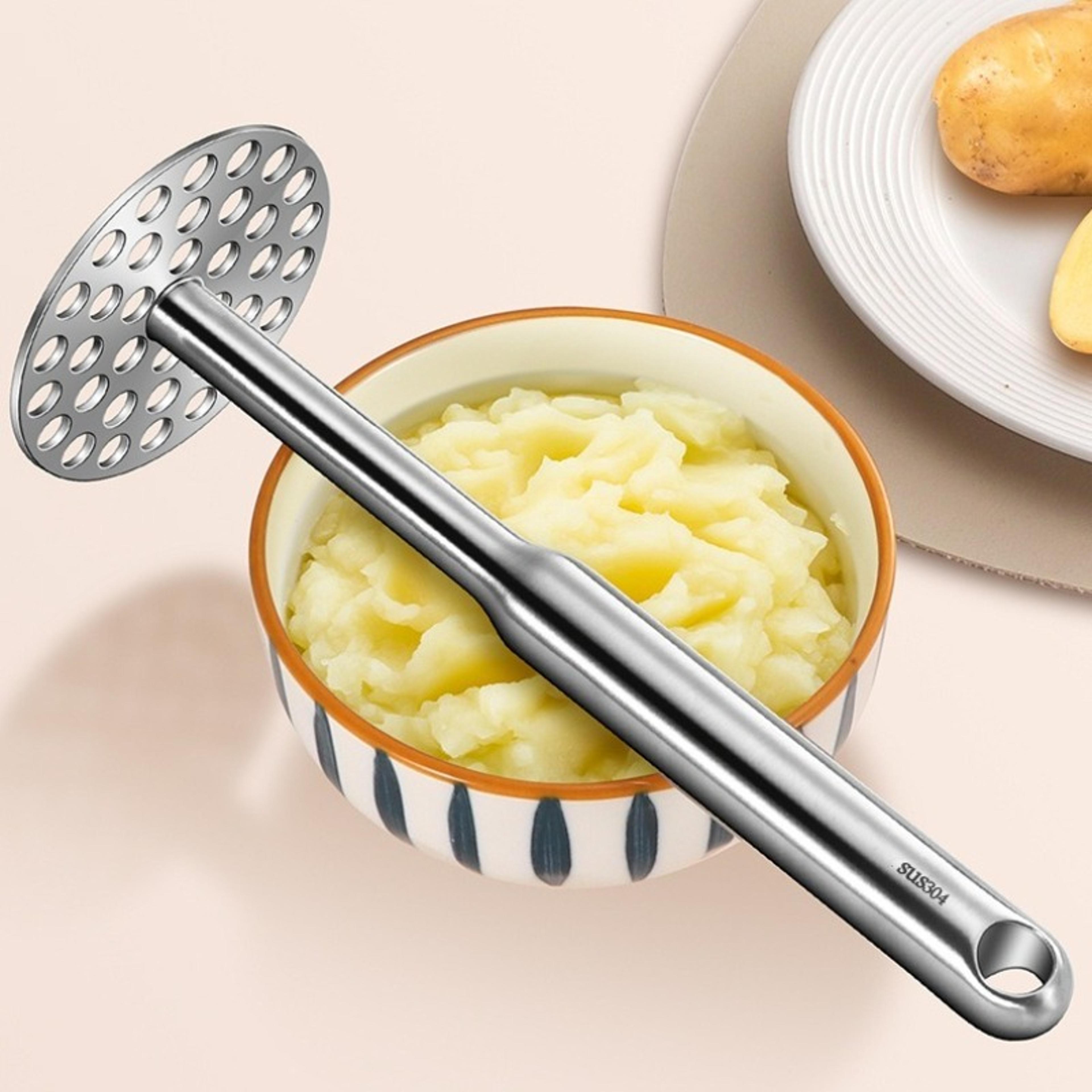 stainless steel potato masher and baby food press