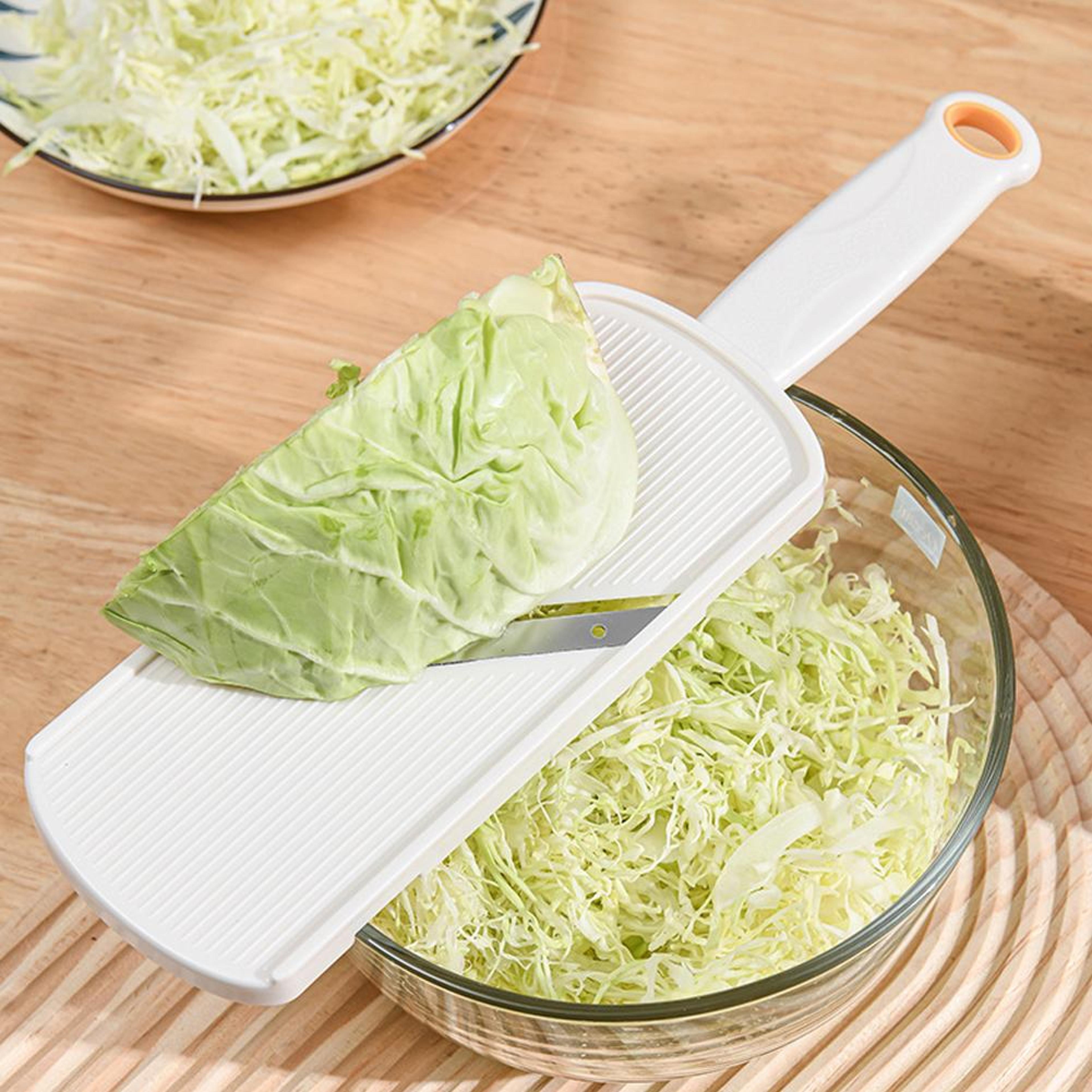 quickslice handheld mandoline vegetable slicer with stainless steel v blade
