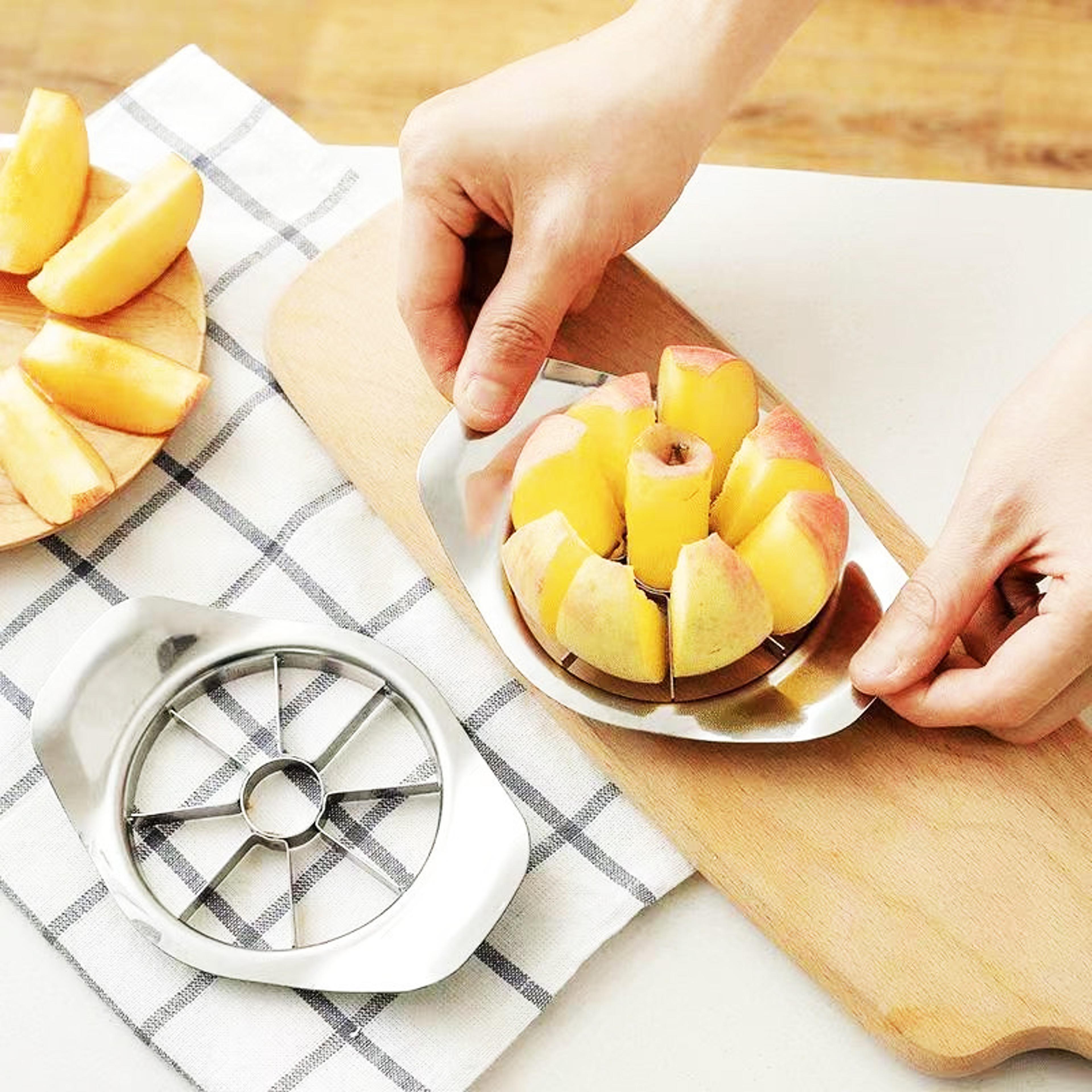quick core stainless steel apple slicer and corer