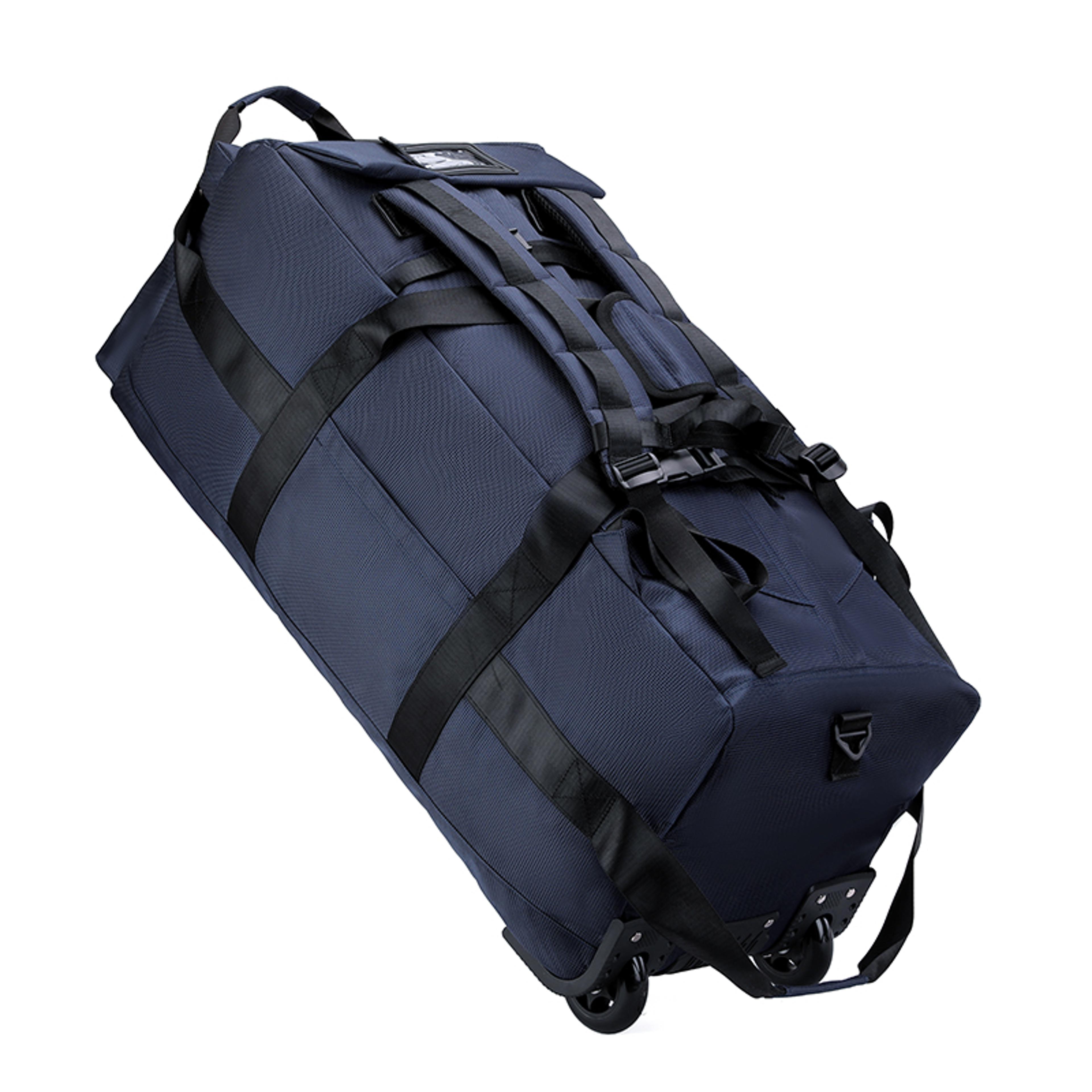 rolling duffle bag with wheels, foldable water resistant travel duffel
