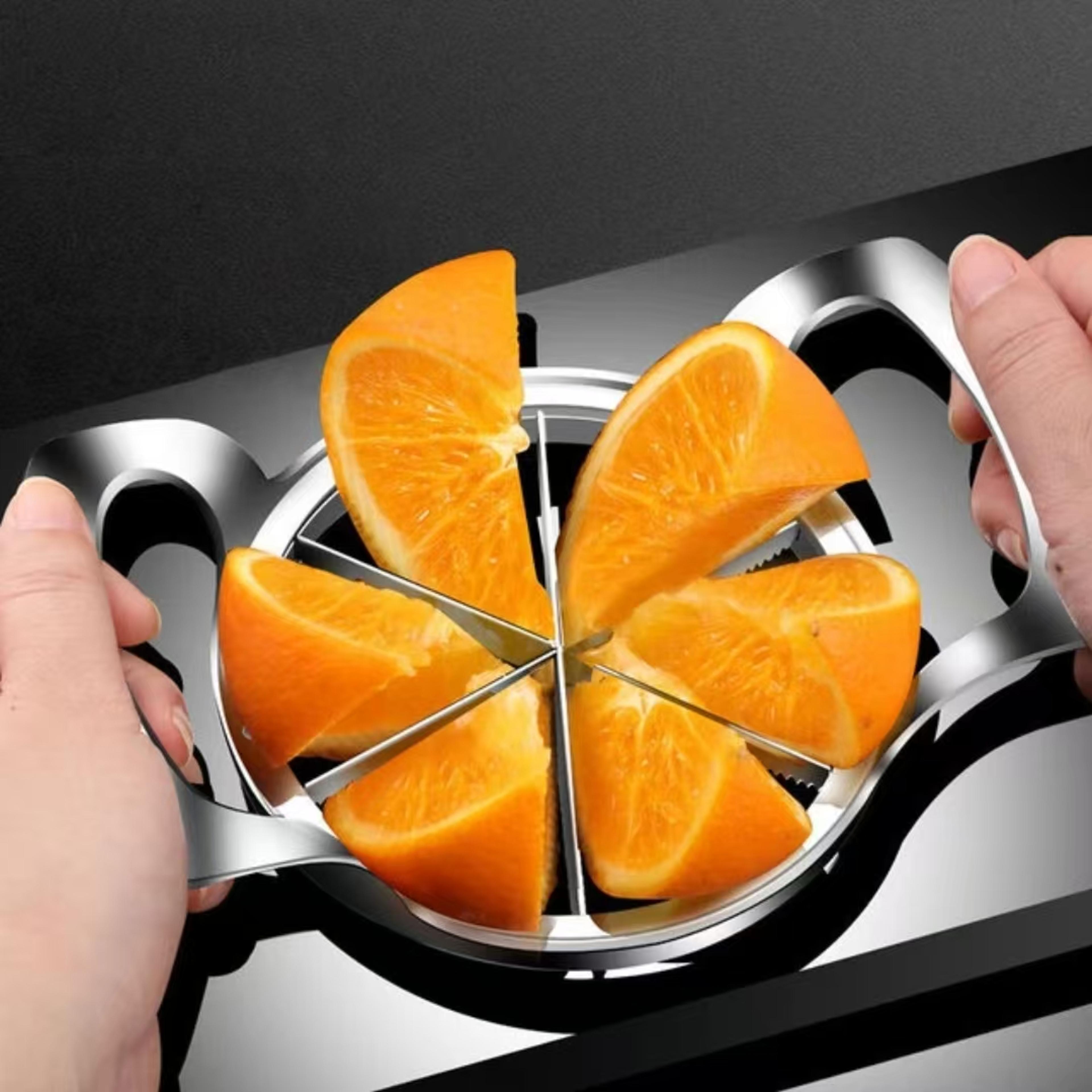 stainless steel apple slicer and corer with comfort grip handle