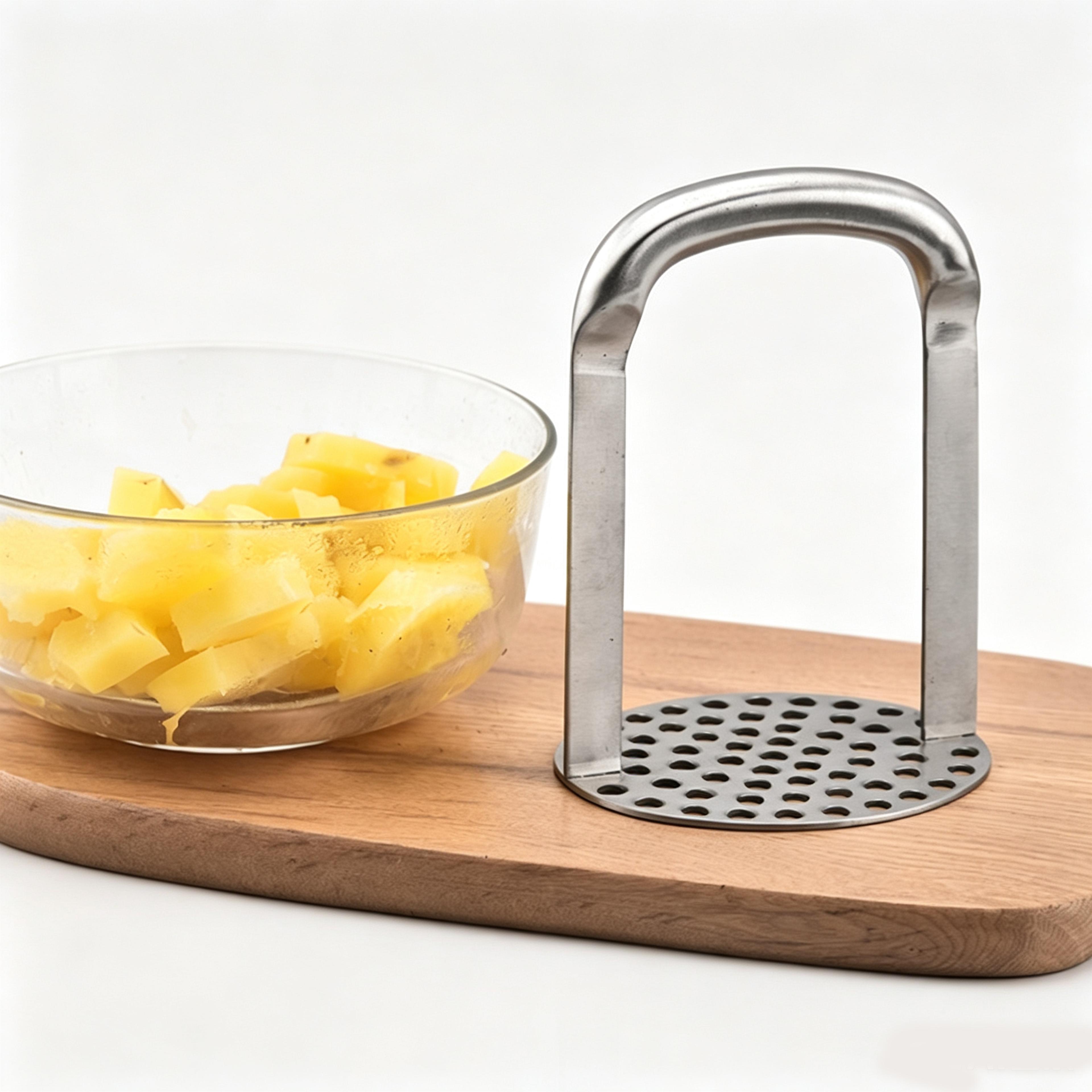 heavy duty stainless steel potato masher and vegetable press
