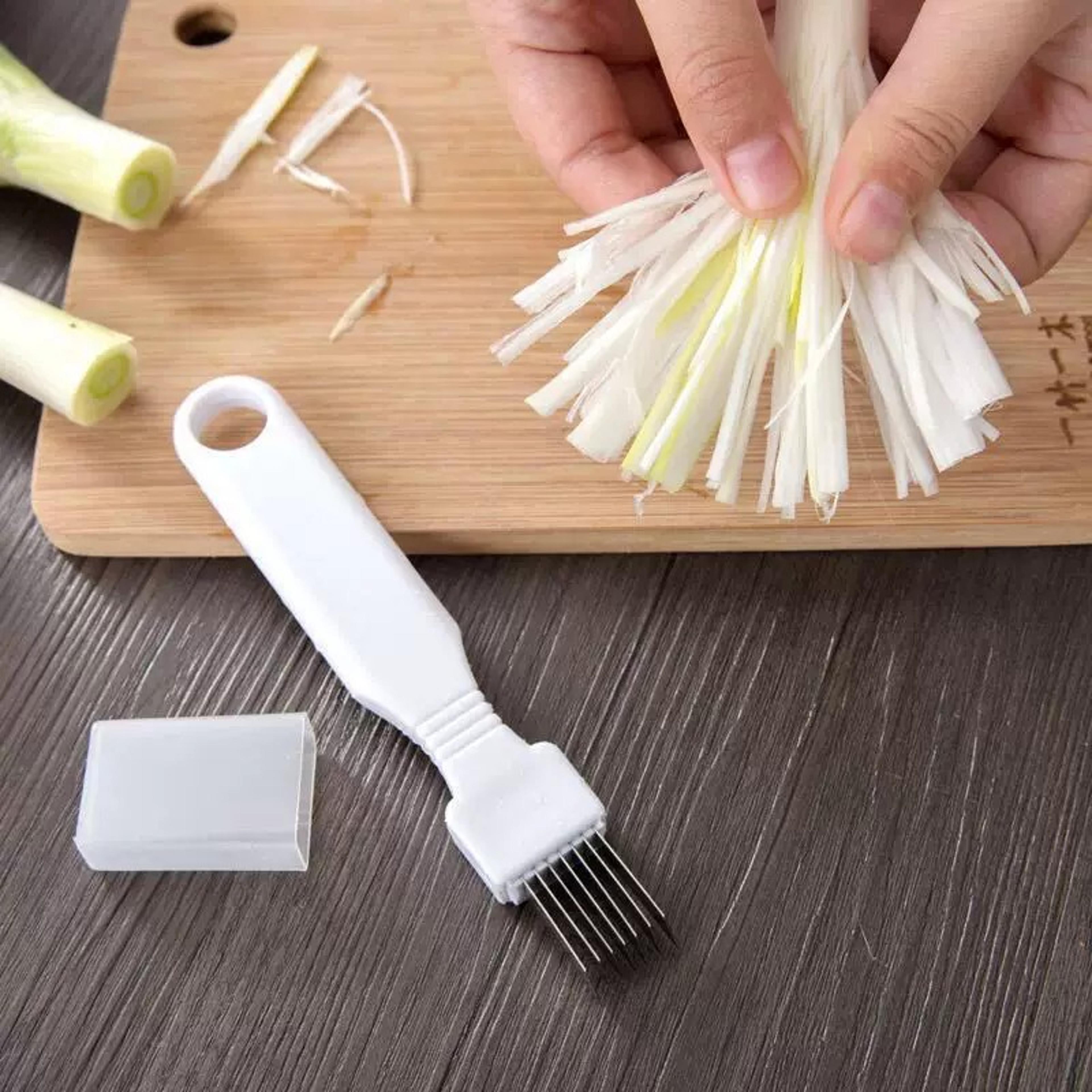 stainless steel green onion cutter scallion slicer for fast herb and vegetable prep