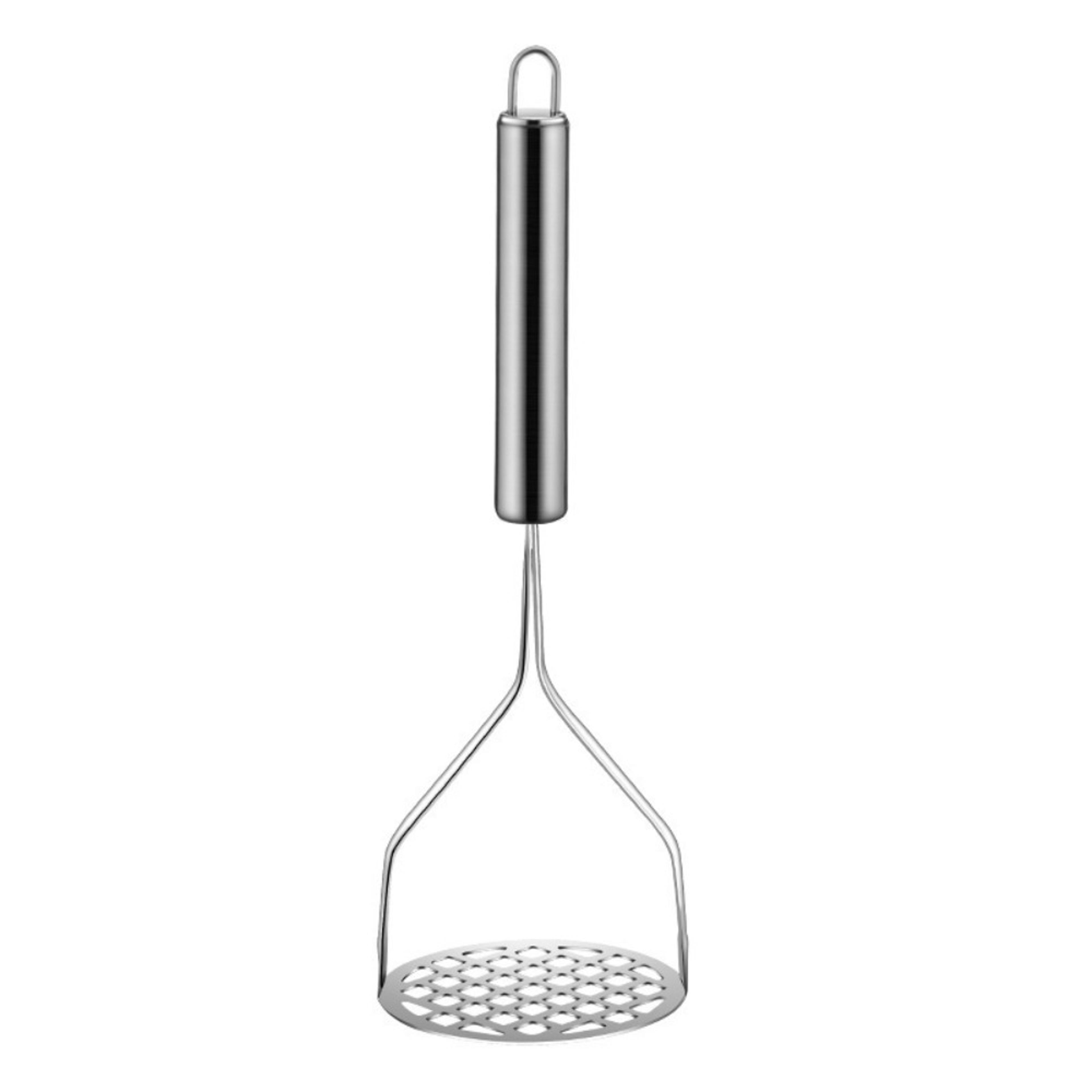 stainless steel potato masher and manual fruit vegetable press