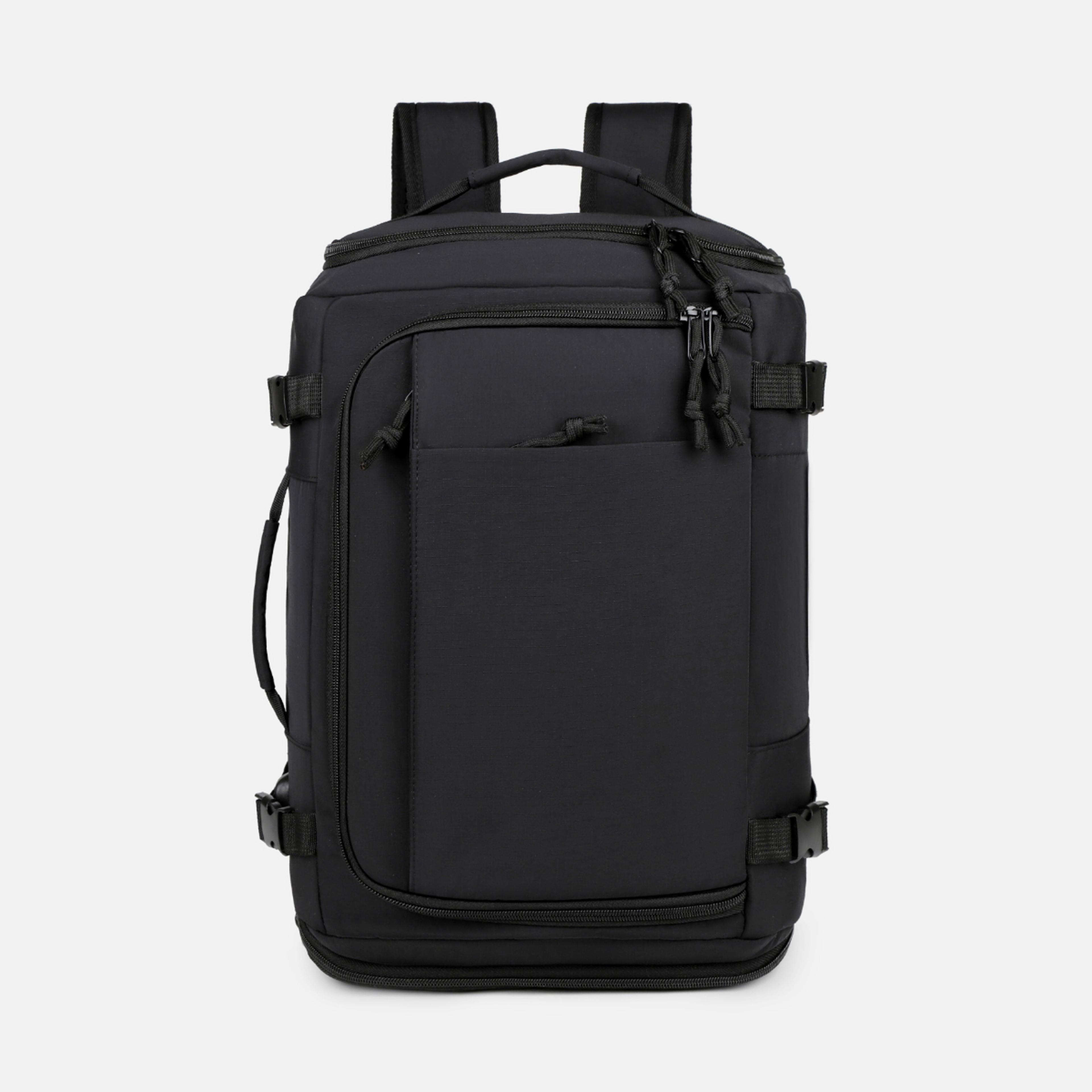 large capacity carry on backpack with shoe compartment and laptop storage