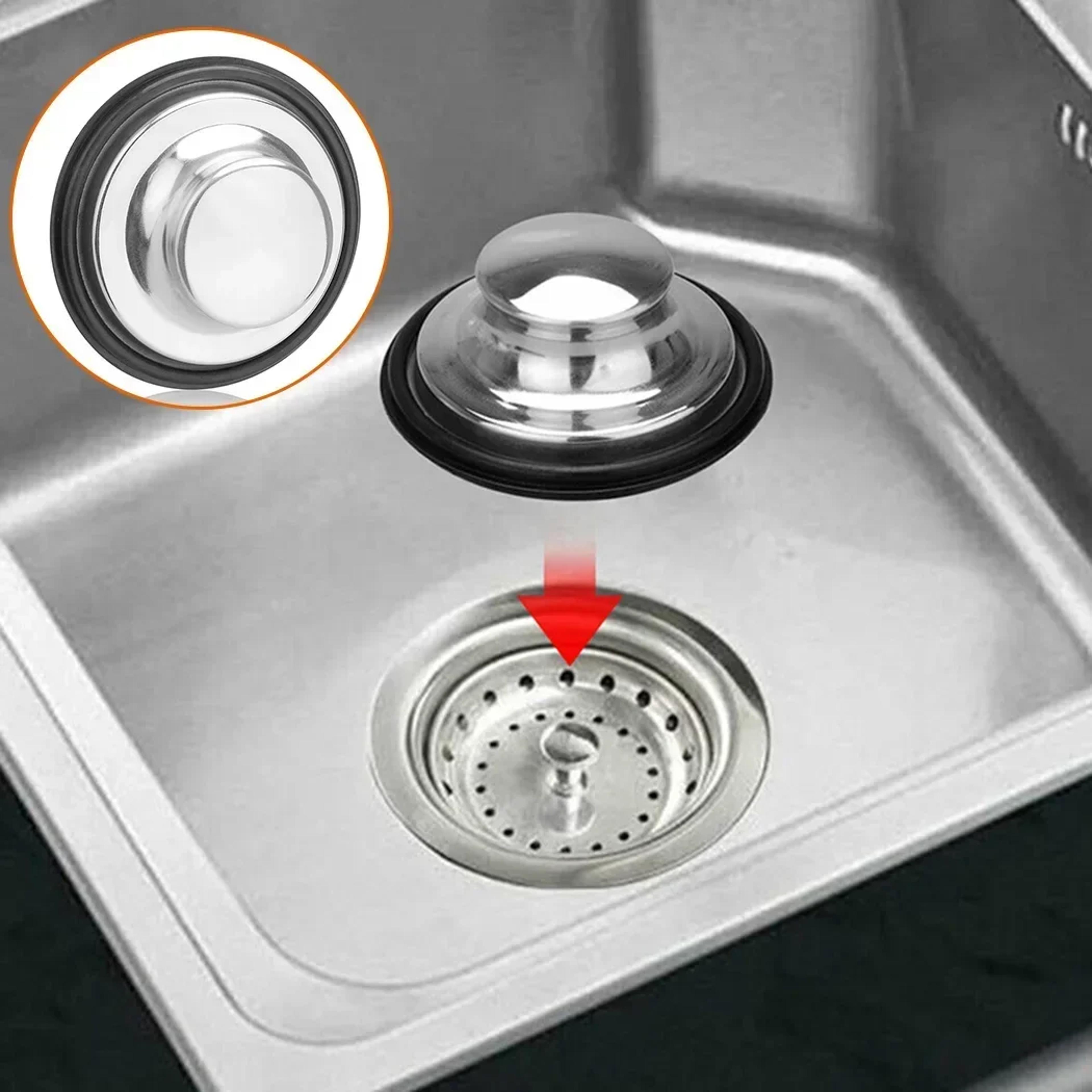 stainless steel garbage disposal stopper and sink splash guard