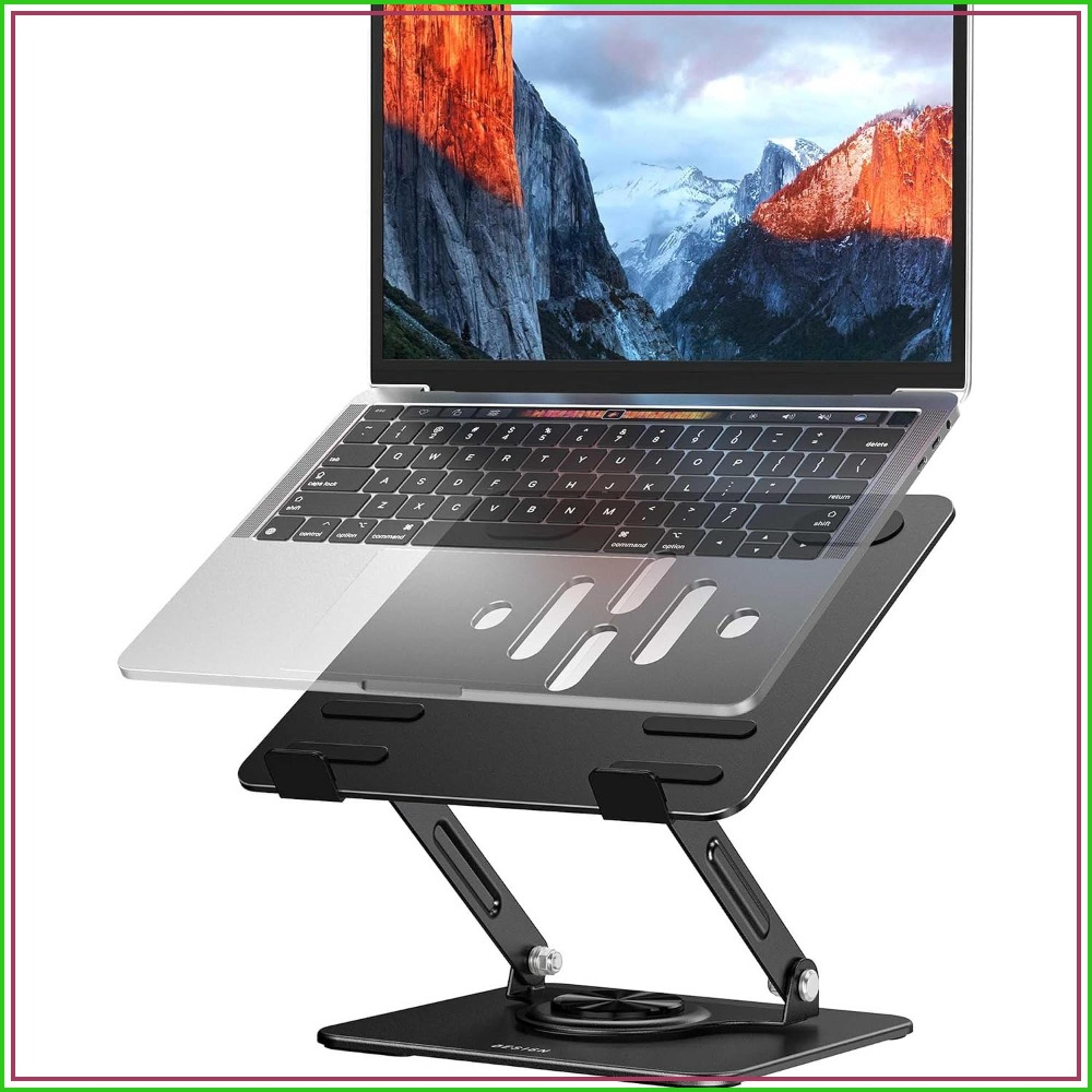 rotating laptop stand adjustable ergonomic riser for laptops
