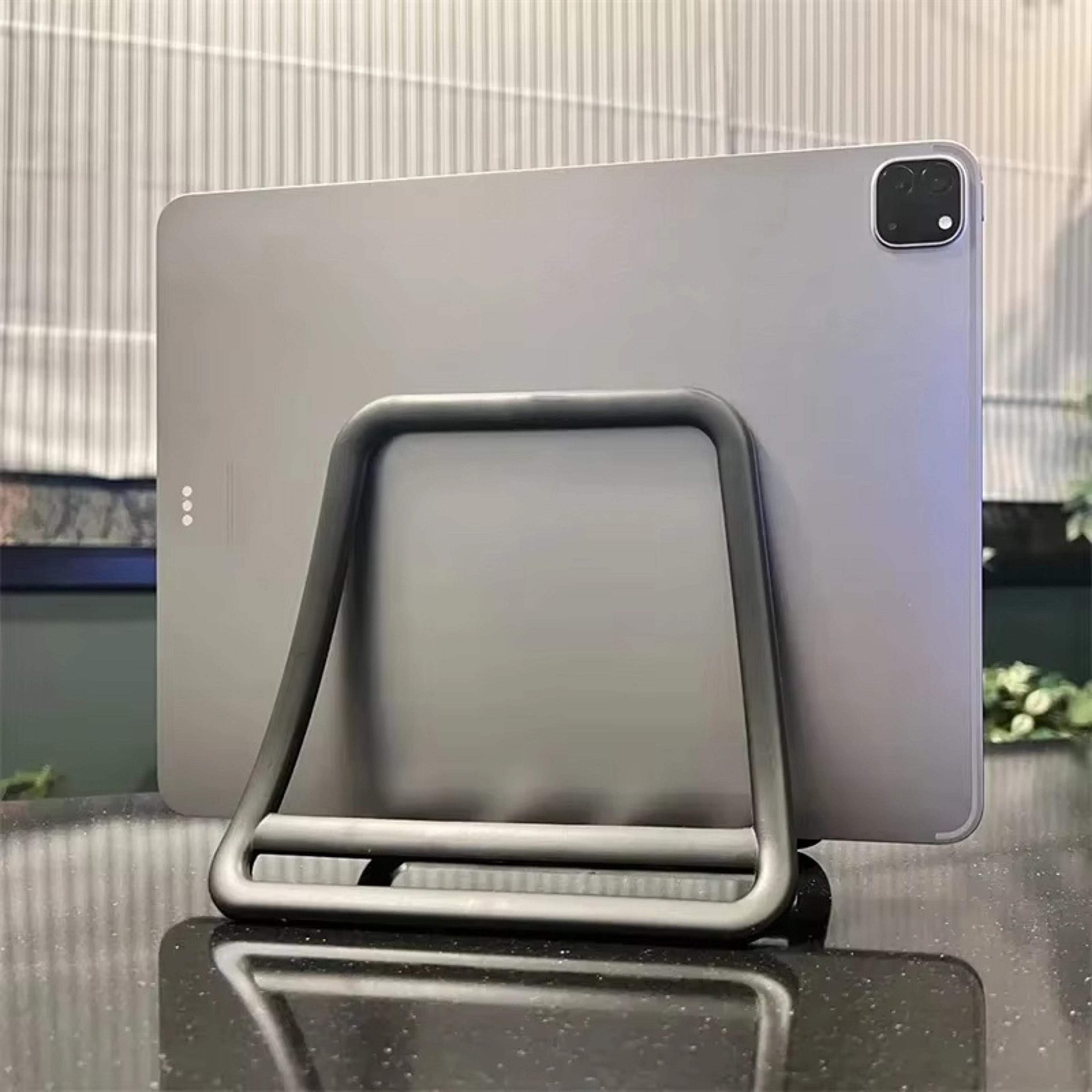 space-saving vertical laptop stand non-slip desktop holder for macbook and tablet