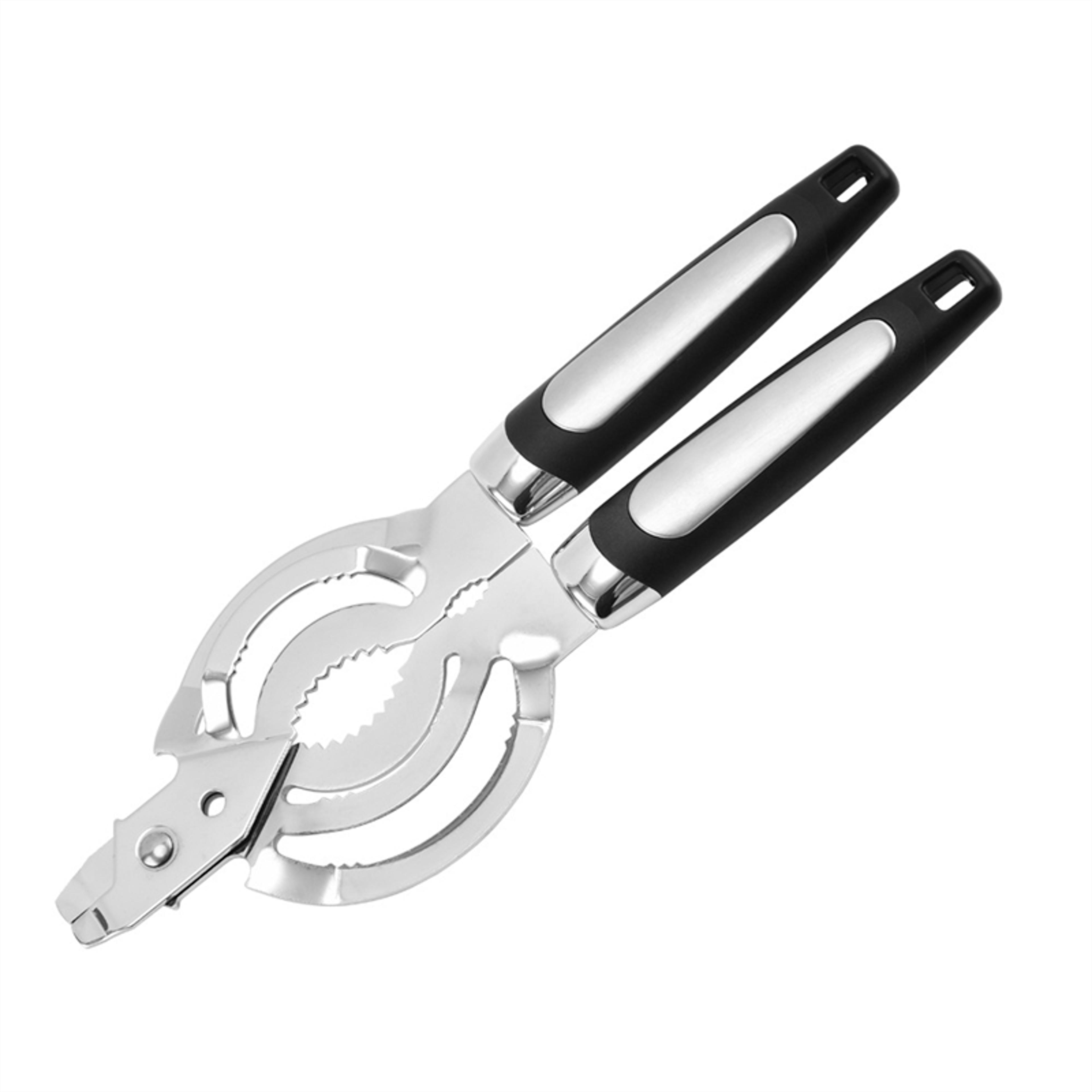 easy grip stainless steel manual can opener for seniors and everyday kitchens