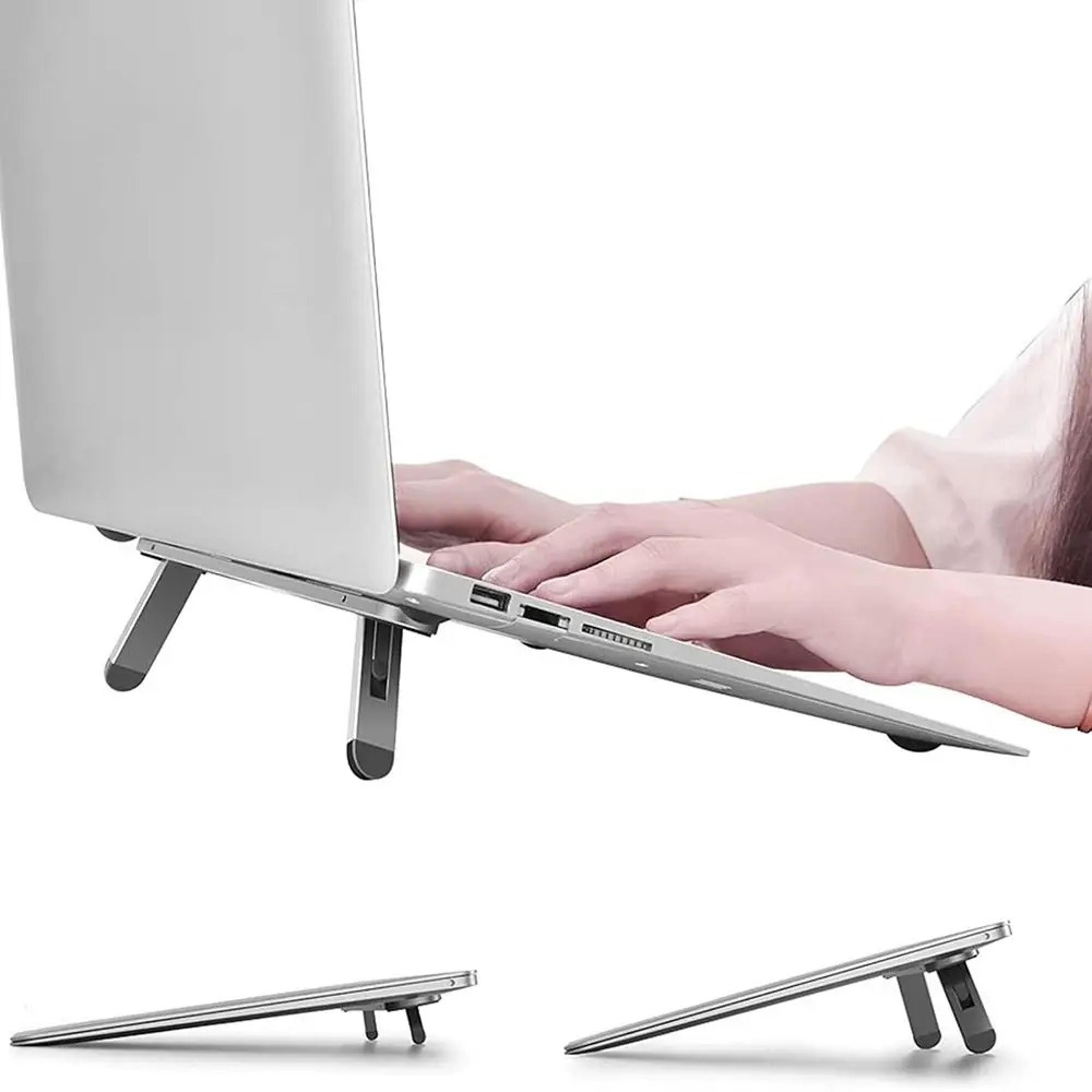ergonomic foldable laptop stand riser adjustable cooling holder