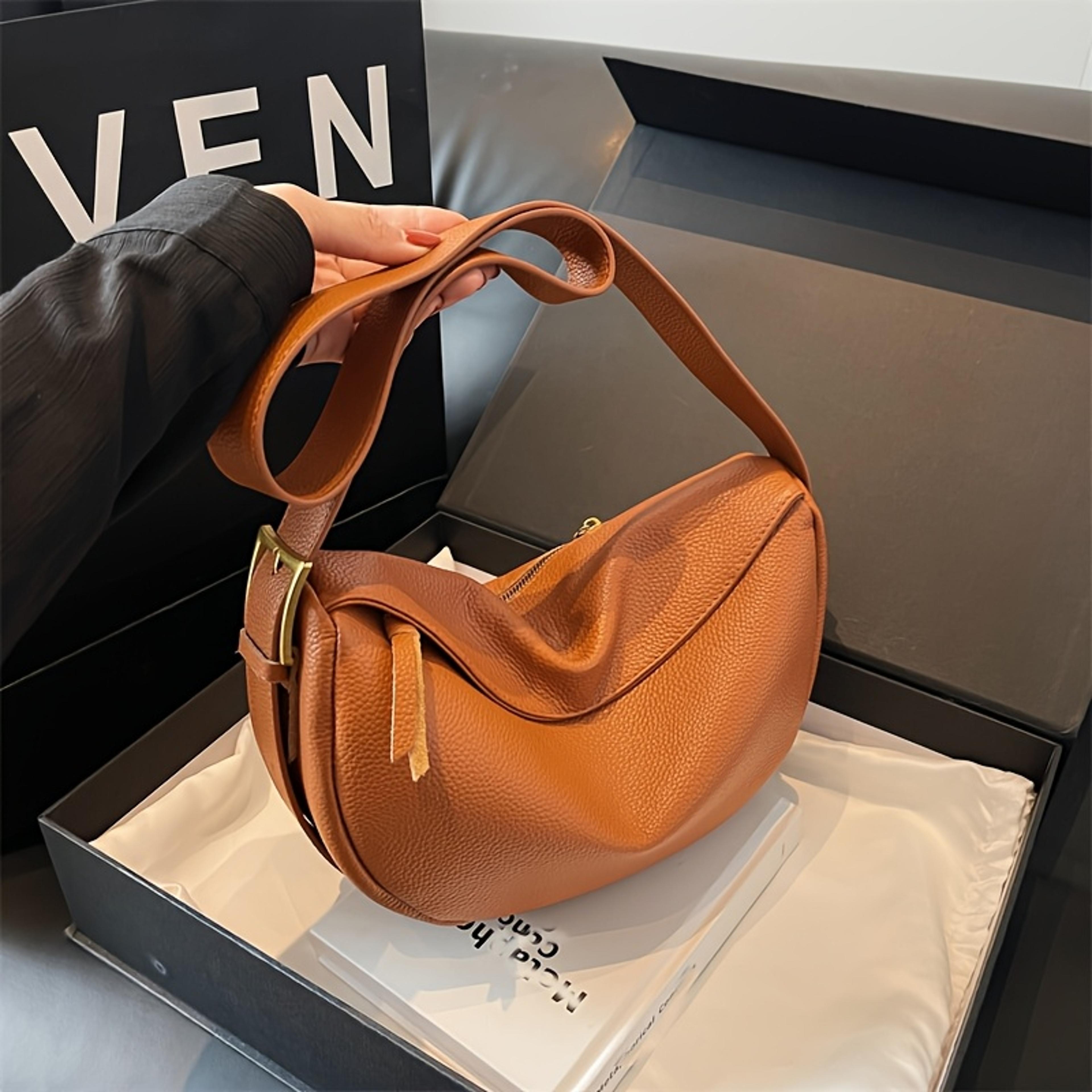 retro soft leather dumpling crossbody bag for women