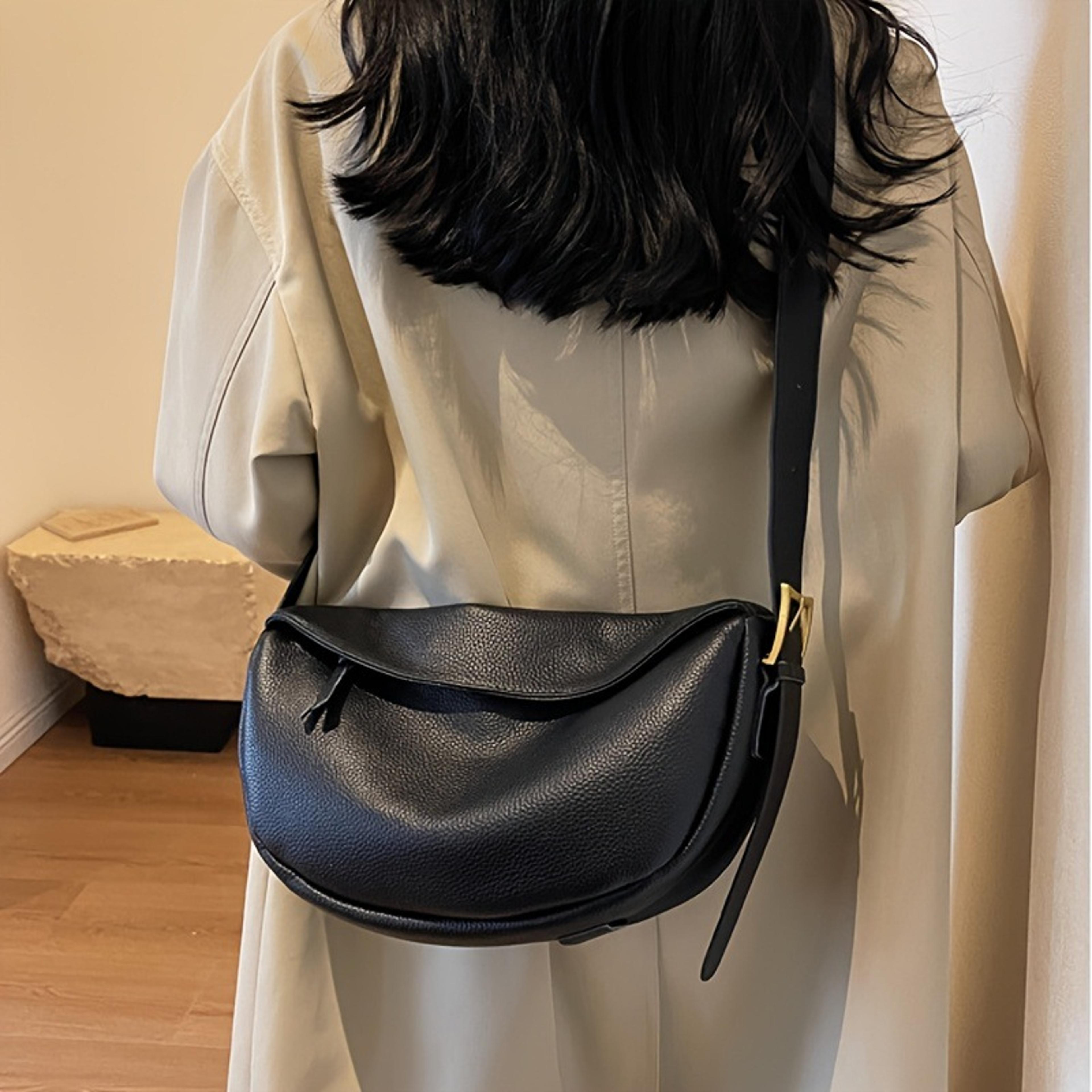 soft leather dumpling crossbody bag for women