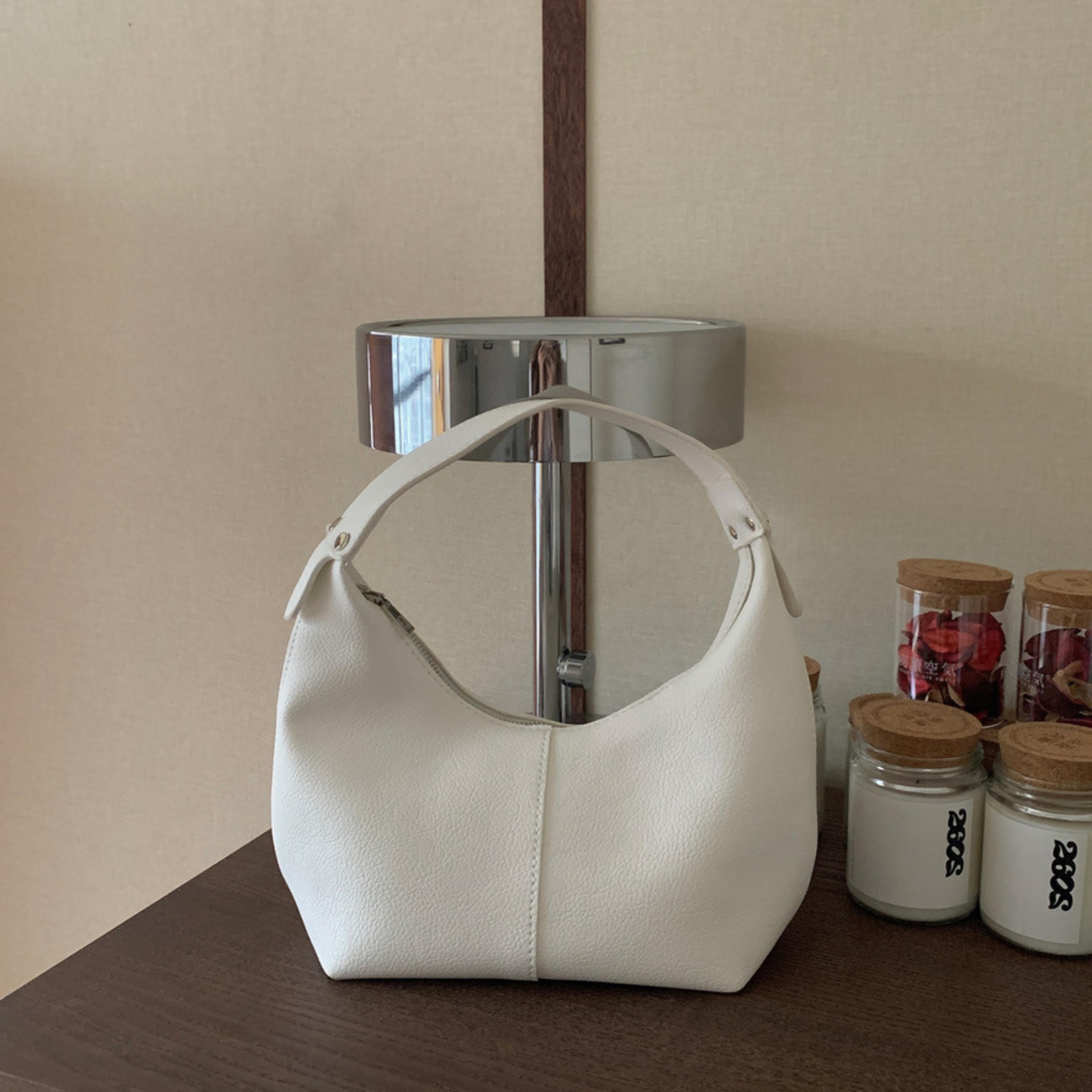 vintage pu leather underarm hobo shoulder bag for women