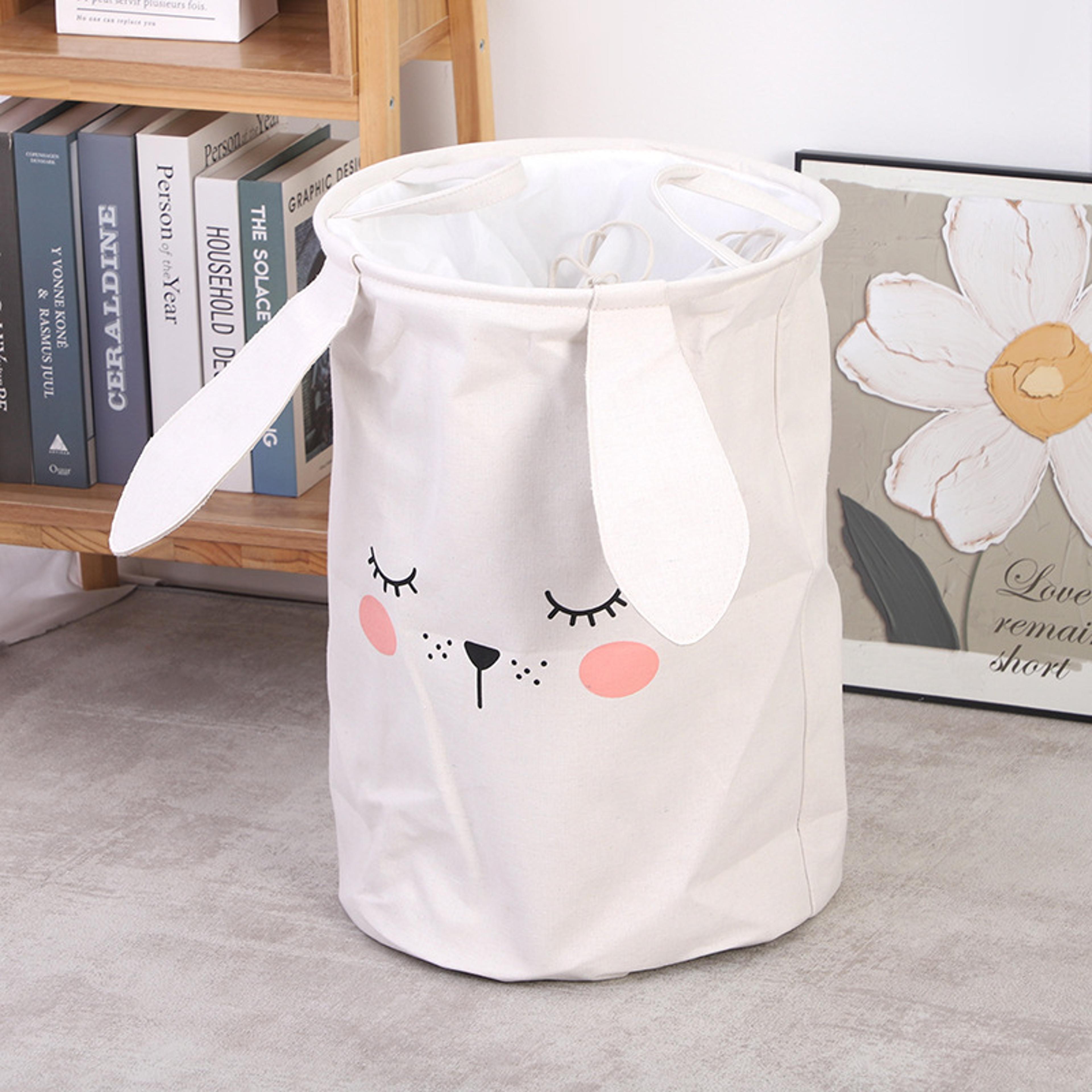 rabbit laundry basket foldable toy storage organizer