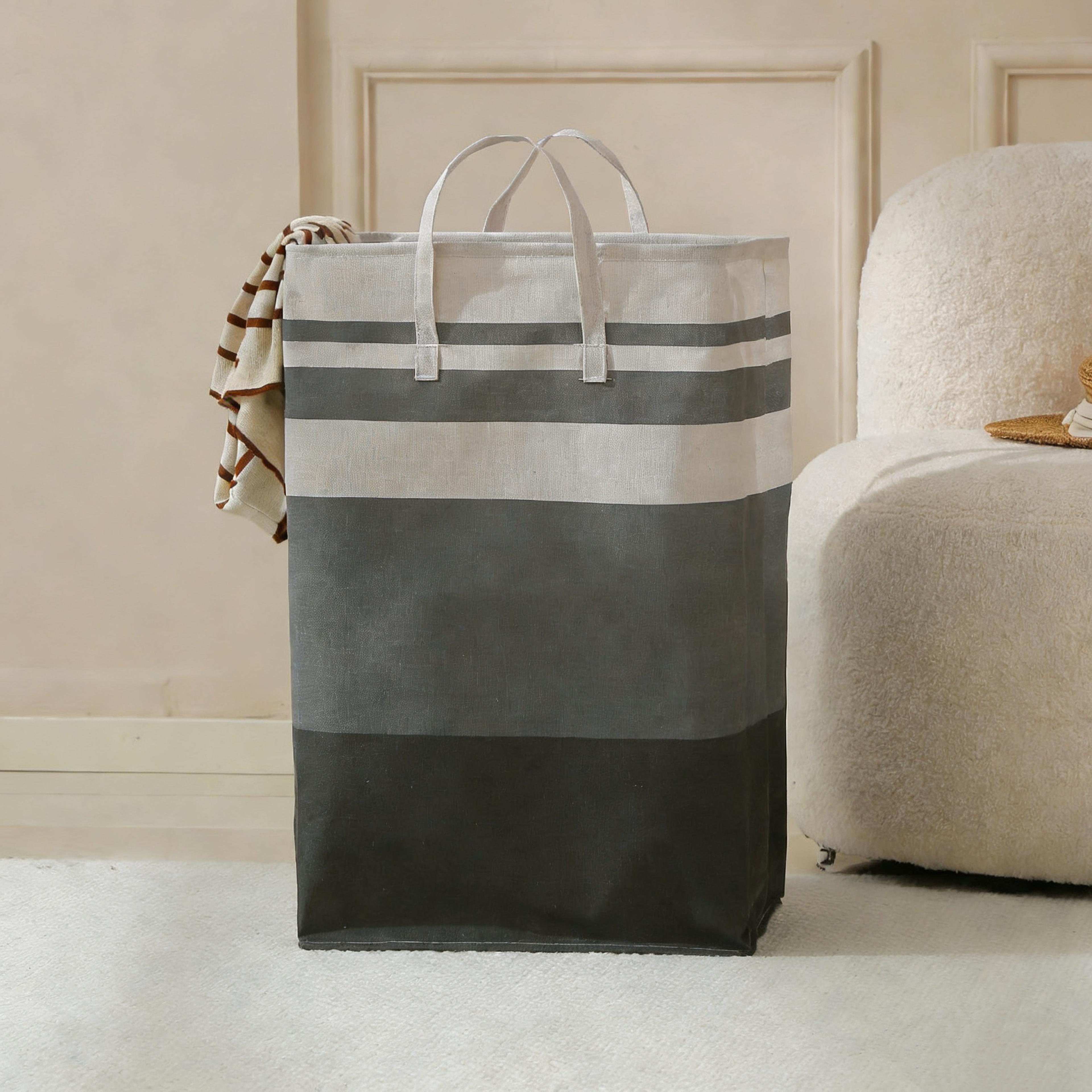 large capacity foldable laundry hamper fabric clothes storage basket
