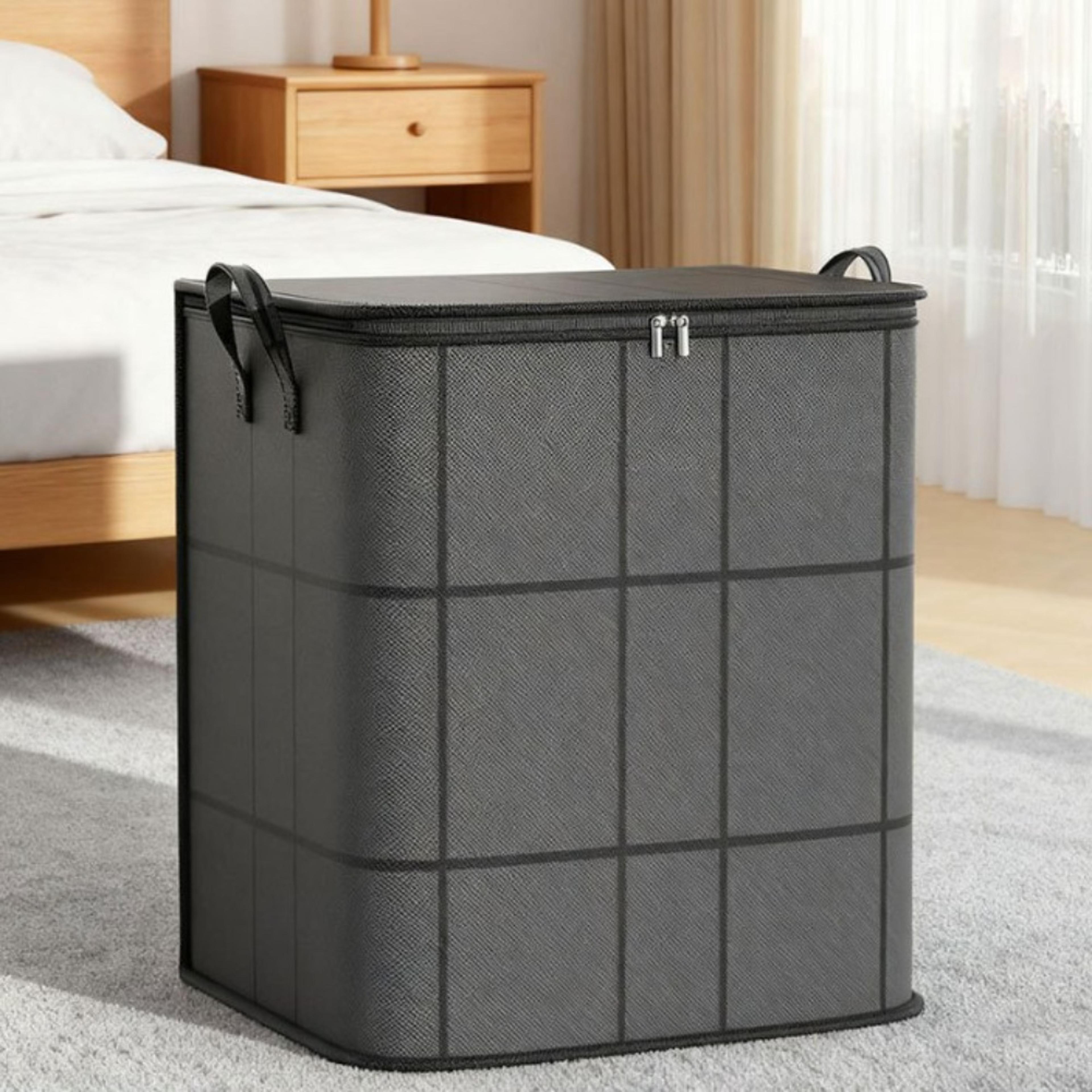 zippered clothes and bedding storage bags