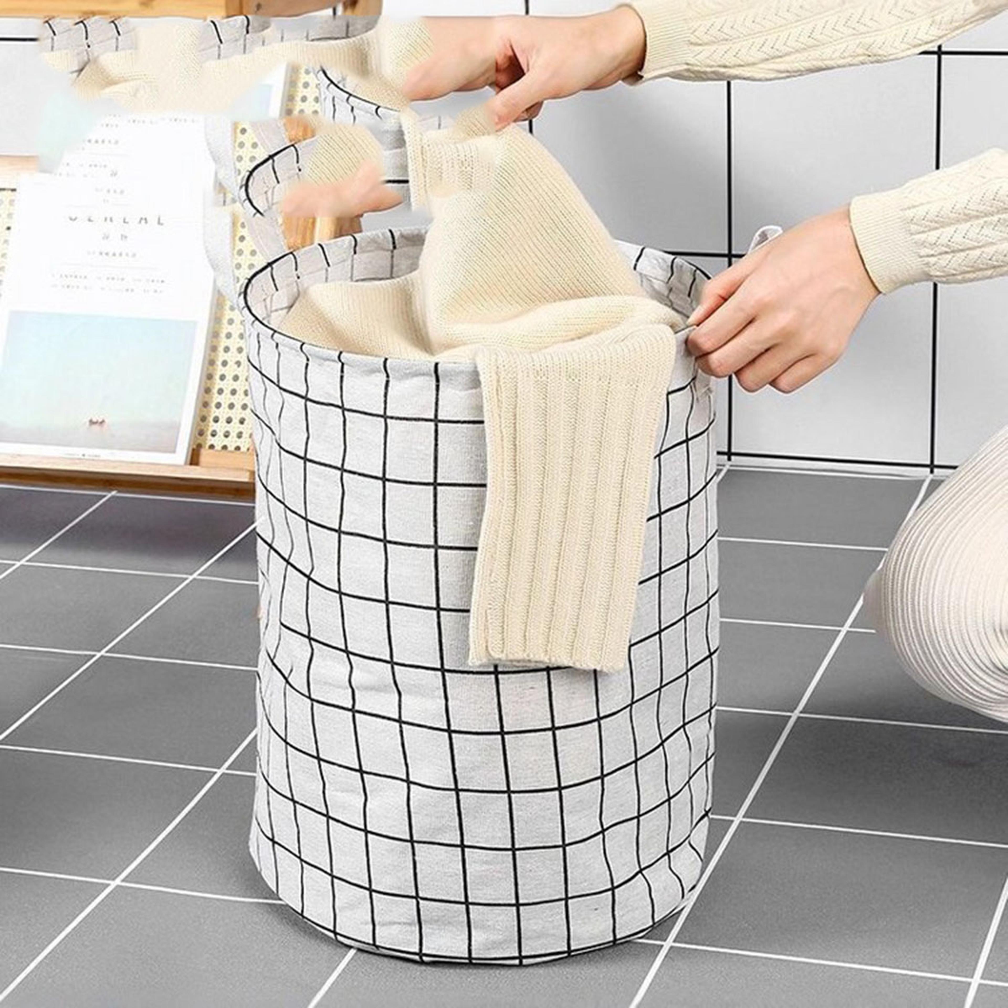 foldable waterproof laundry basket for clothes and toy storage