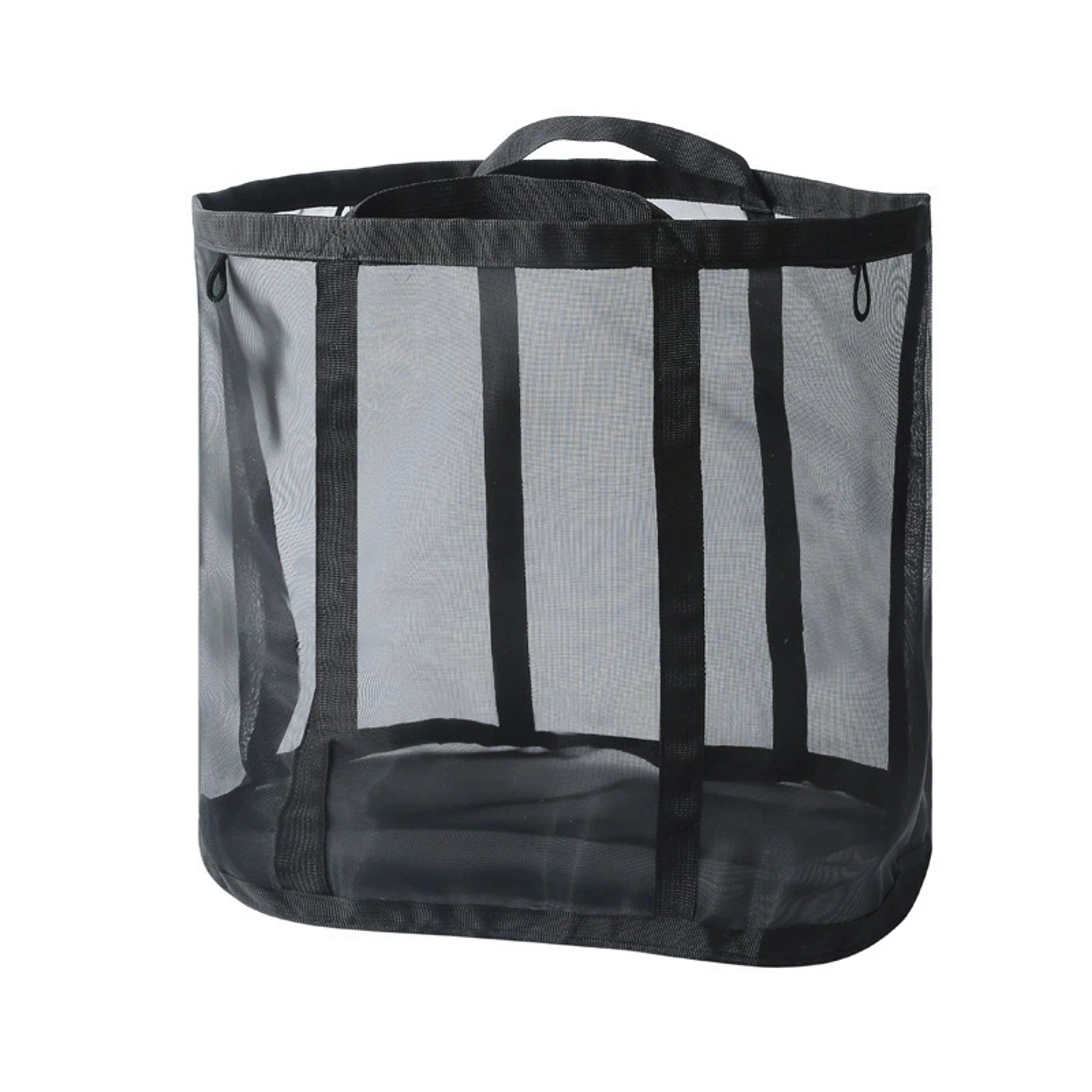 collapsible laundry hamper with reinforced handles foldable clothes basket
