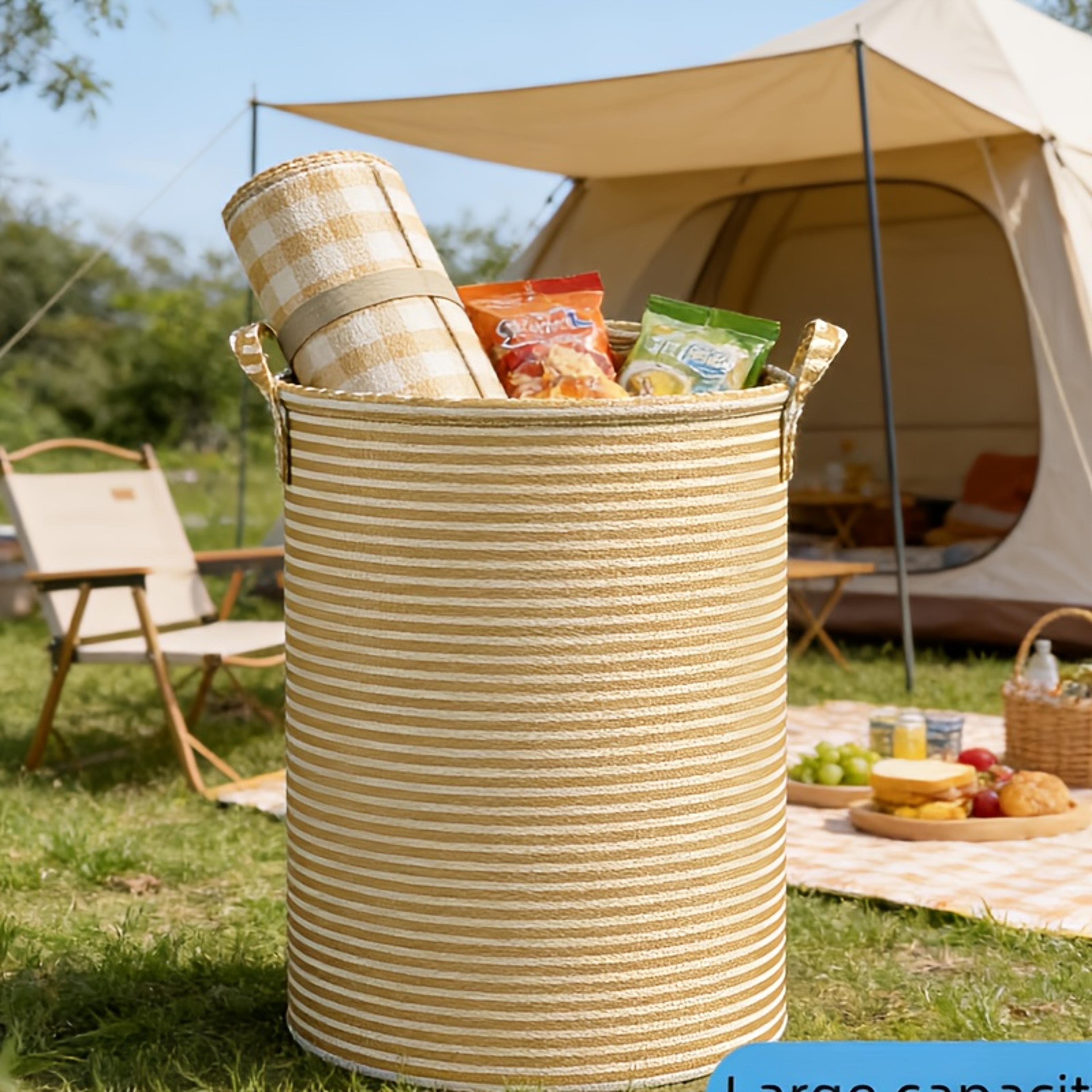 large collapsible laundry basket heavy duty folding clothes hamper for home storage