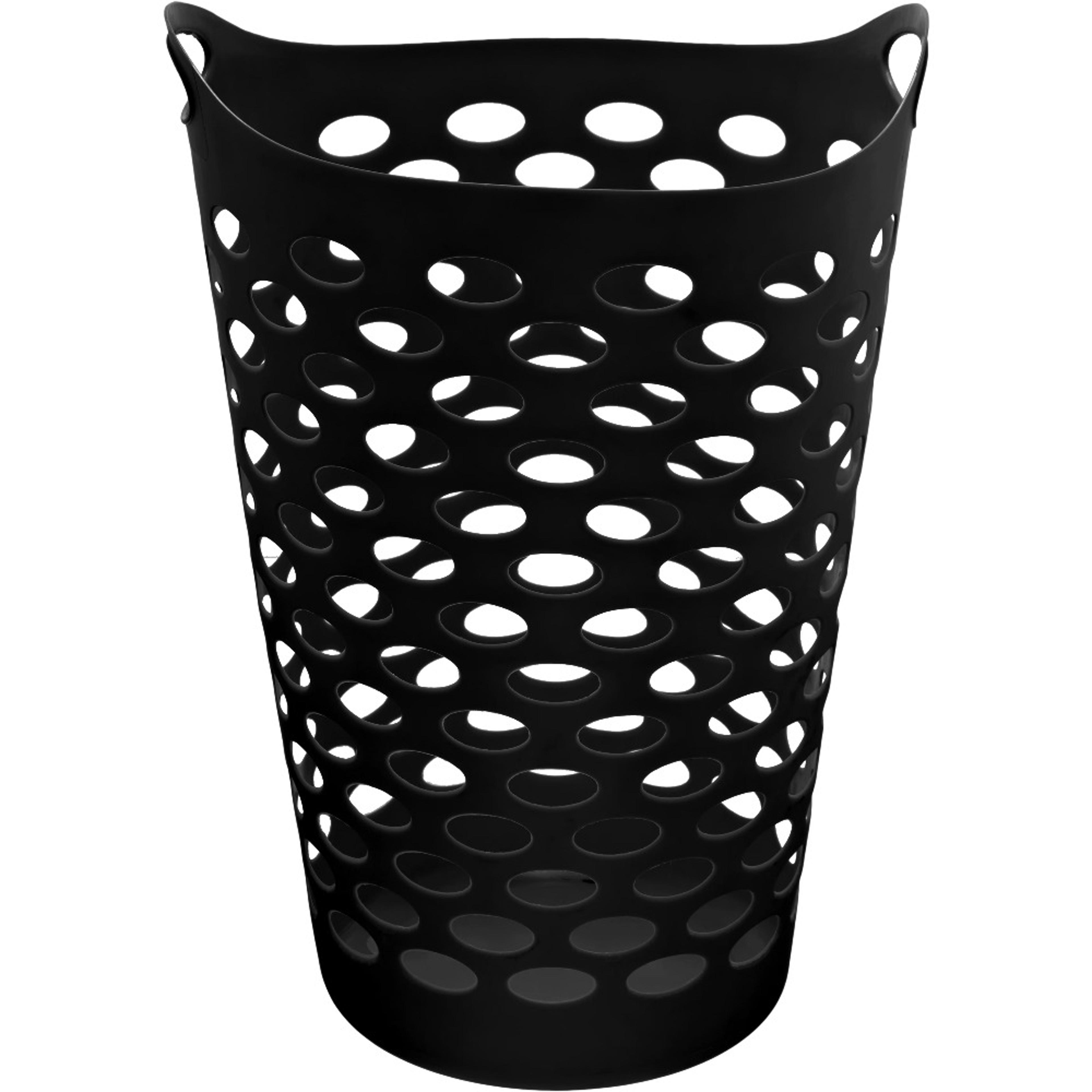 flexible laundry hamper with handles large ventilated plastic laundry basket