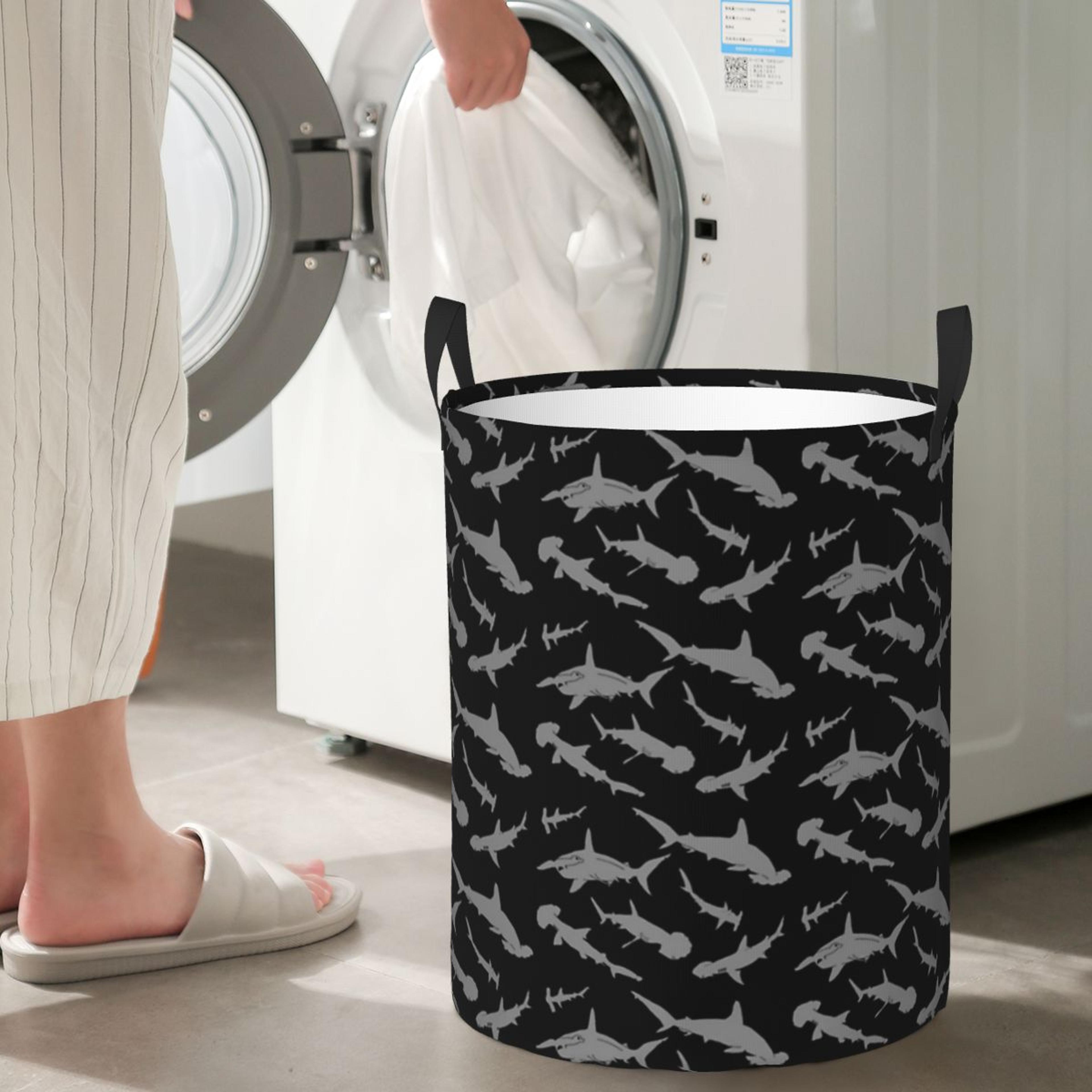 foldable shark laundry hamper waterproof basket for clothes and toy storage