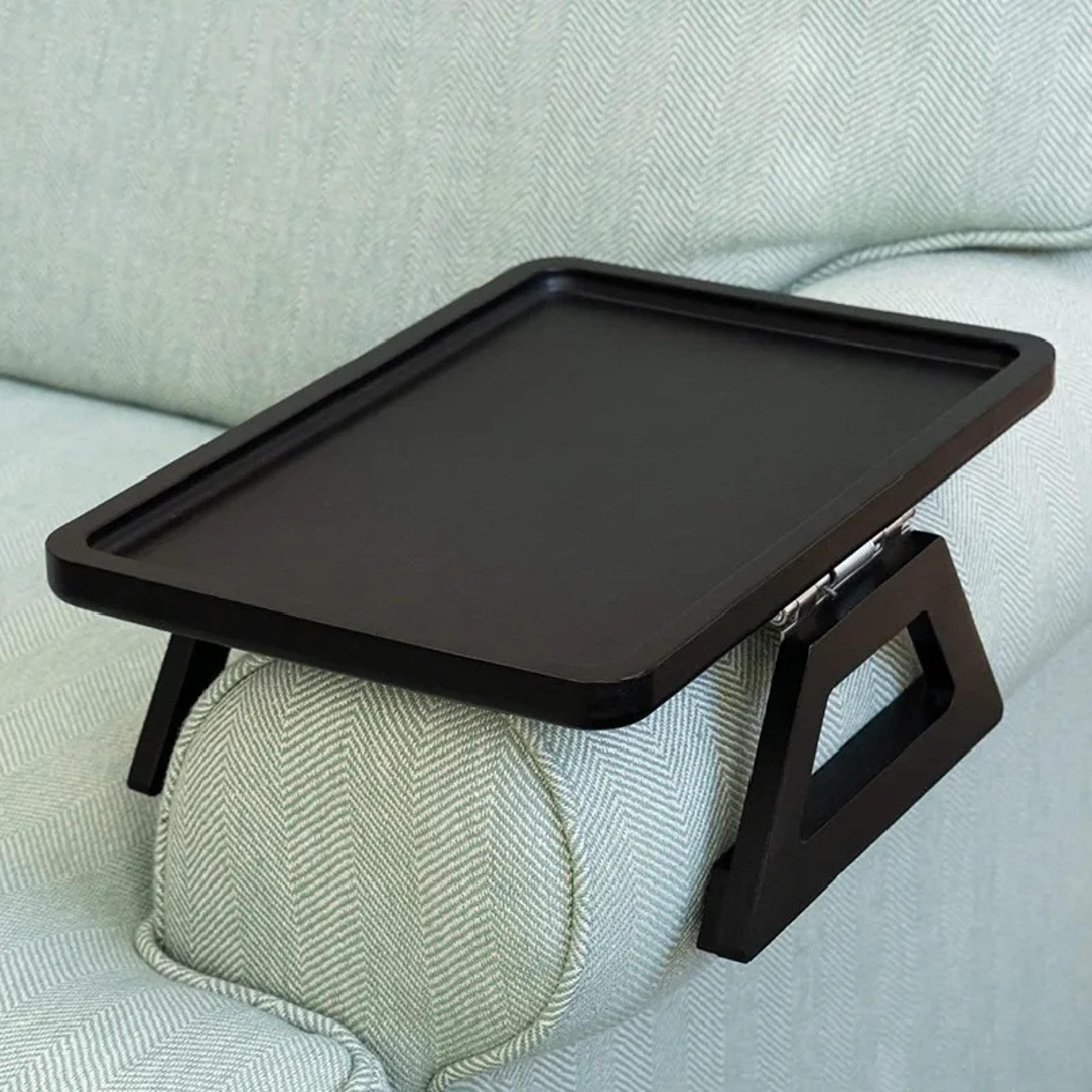 foldable wood sofa arm tray portable couch armrest table