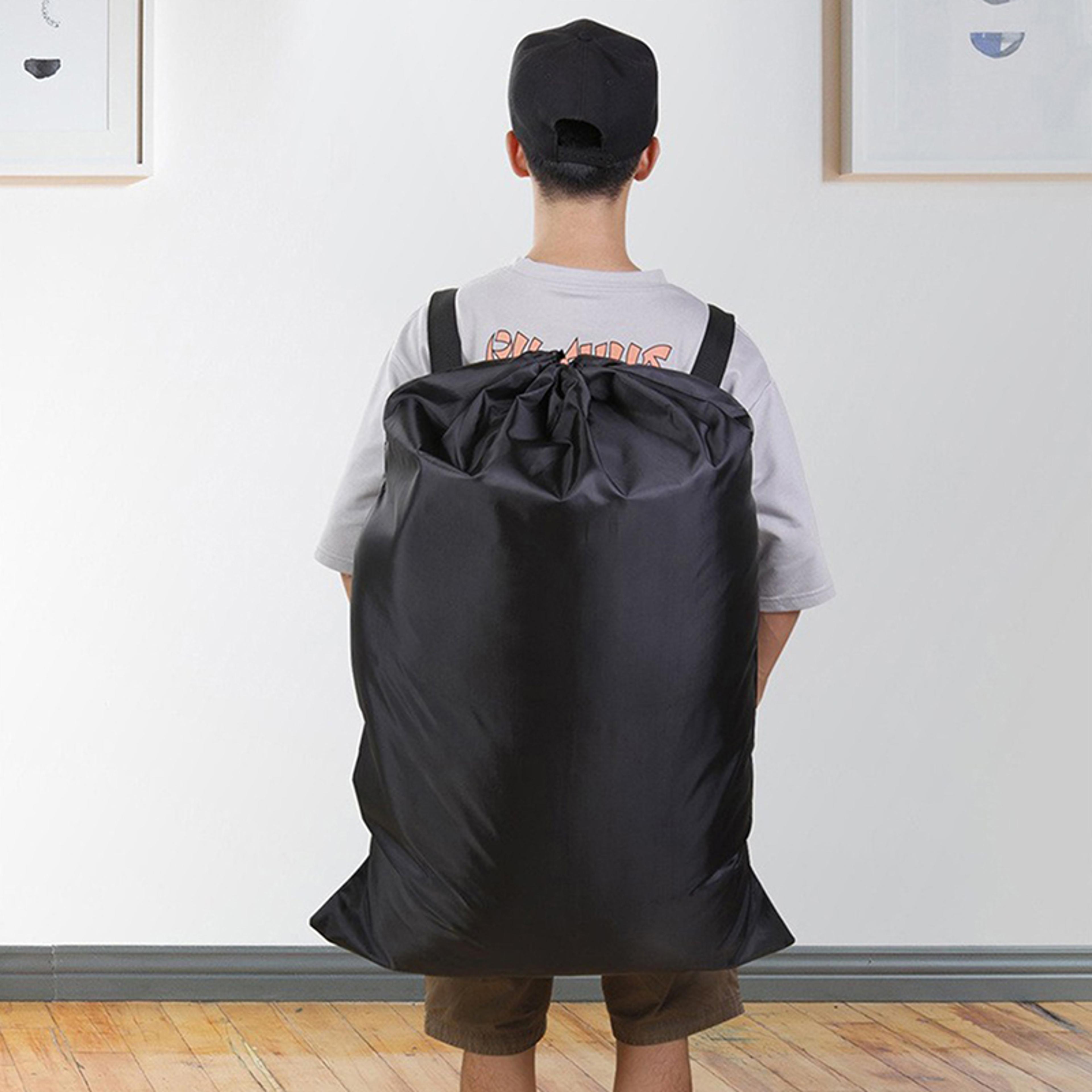 heavy duty laundry backpack large travel and clothing storage bag