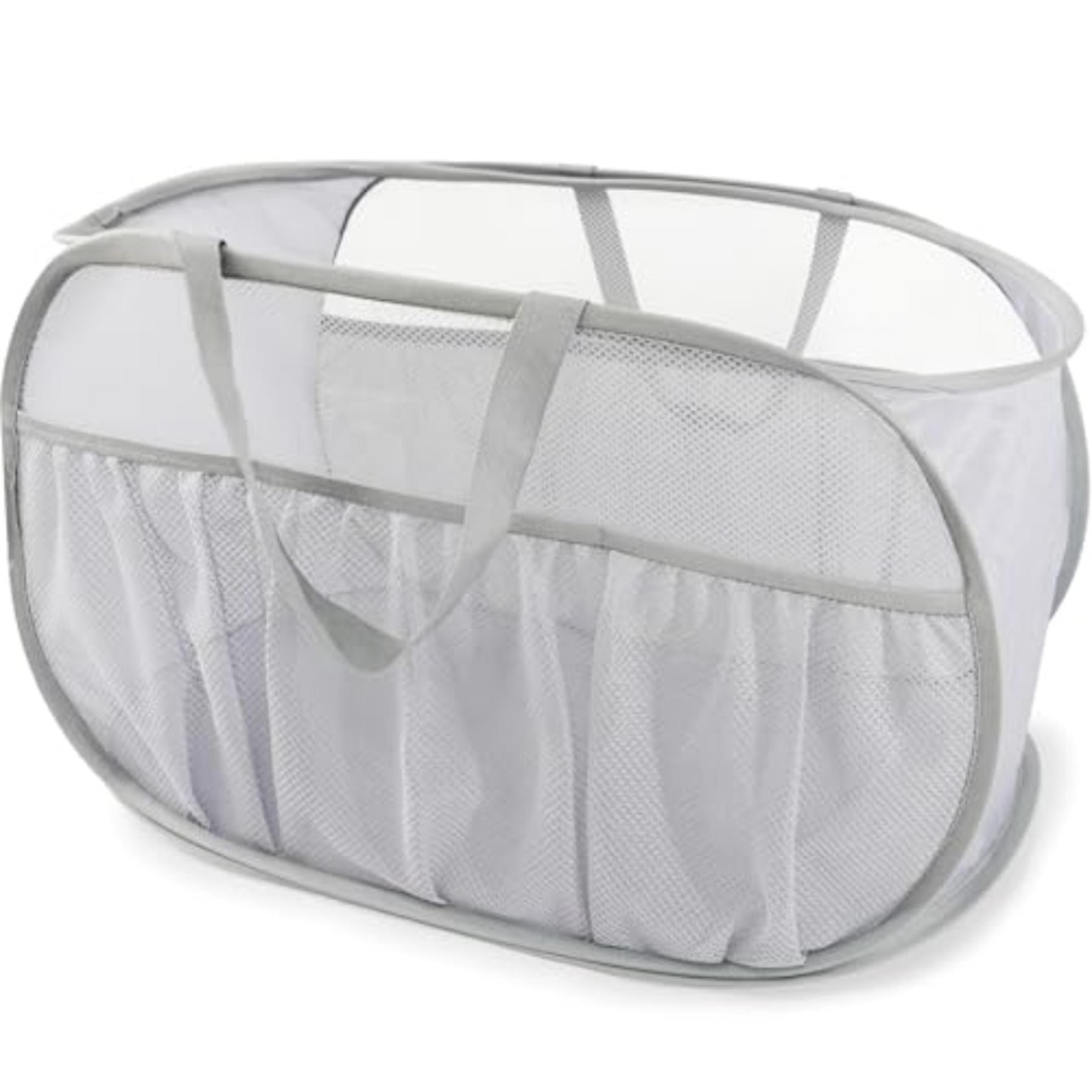 collapsible pop up laundry hamper lightweight mesh foldable laundry basket