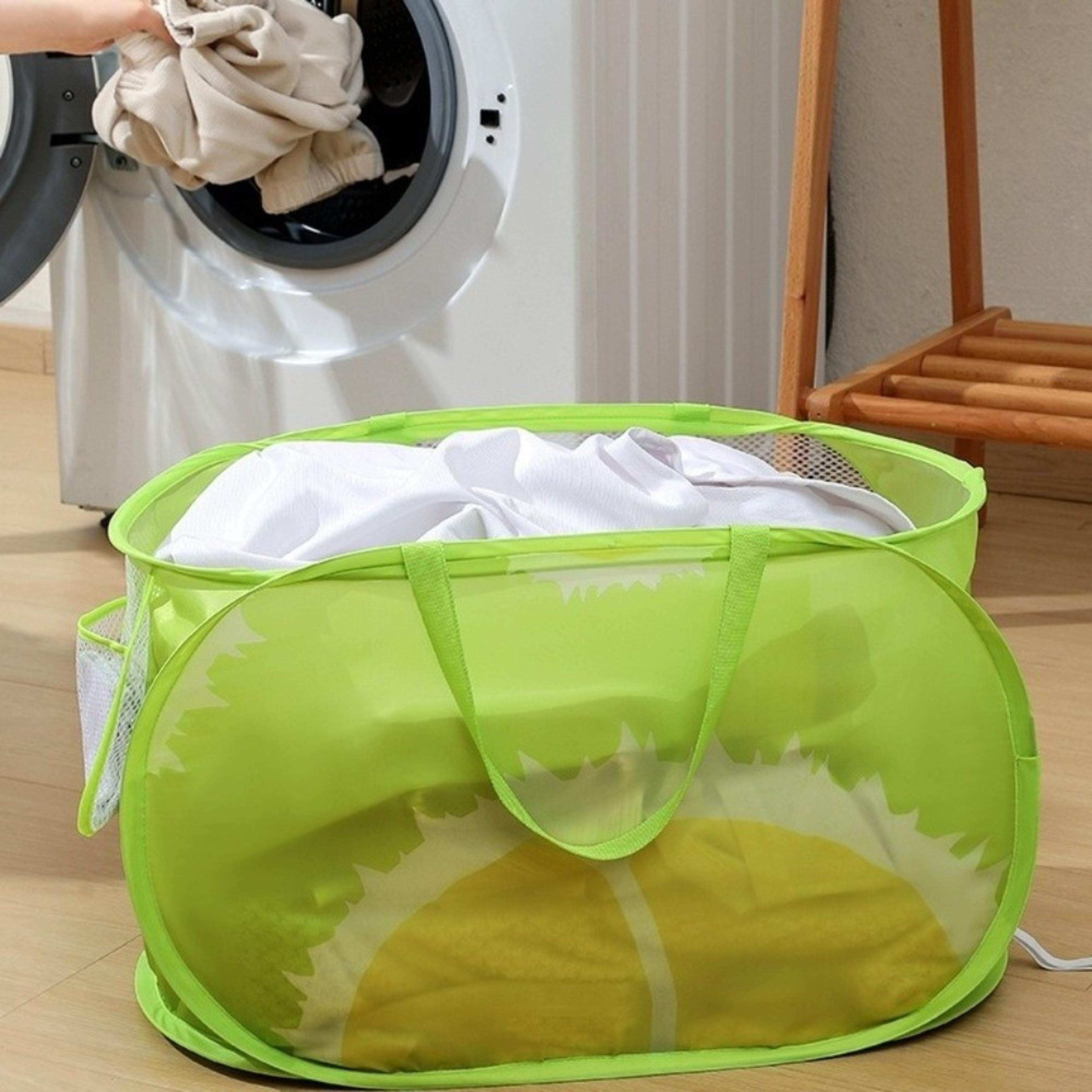 cartoon collapsible laundry basket large capacity mesh hamper