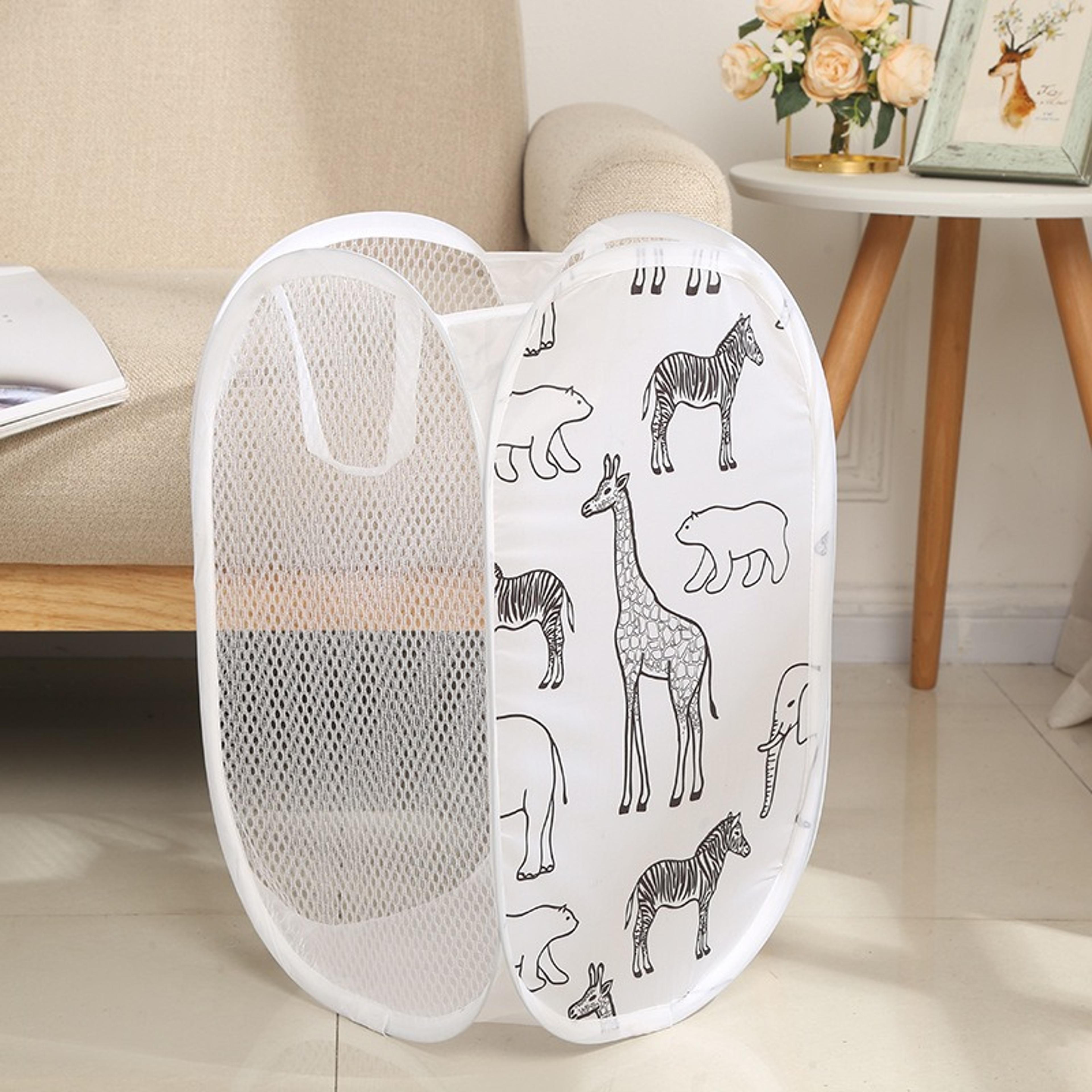 space saving laundry basket and dirty clothes hamper for bathroom and bedroom