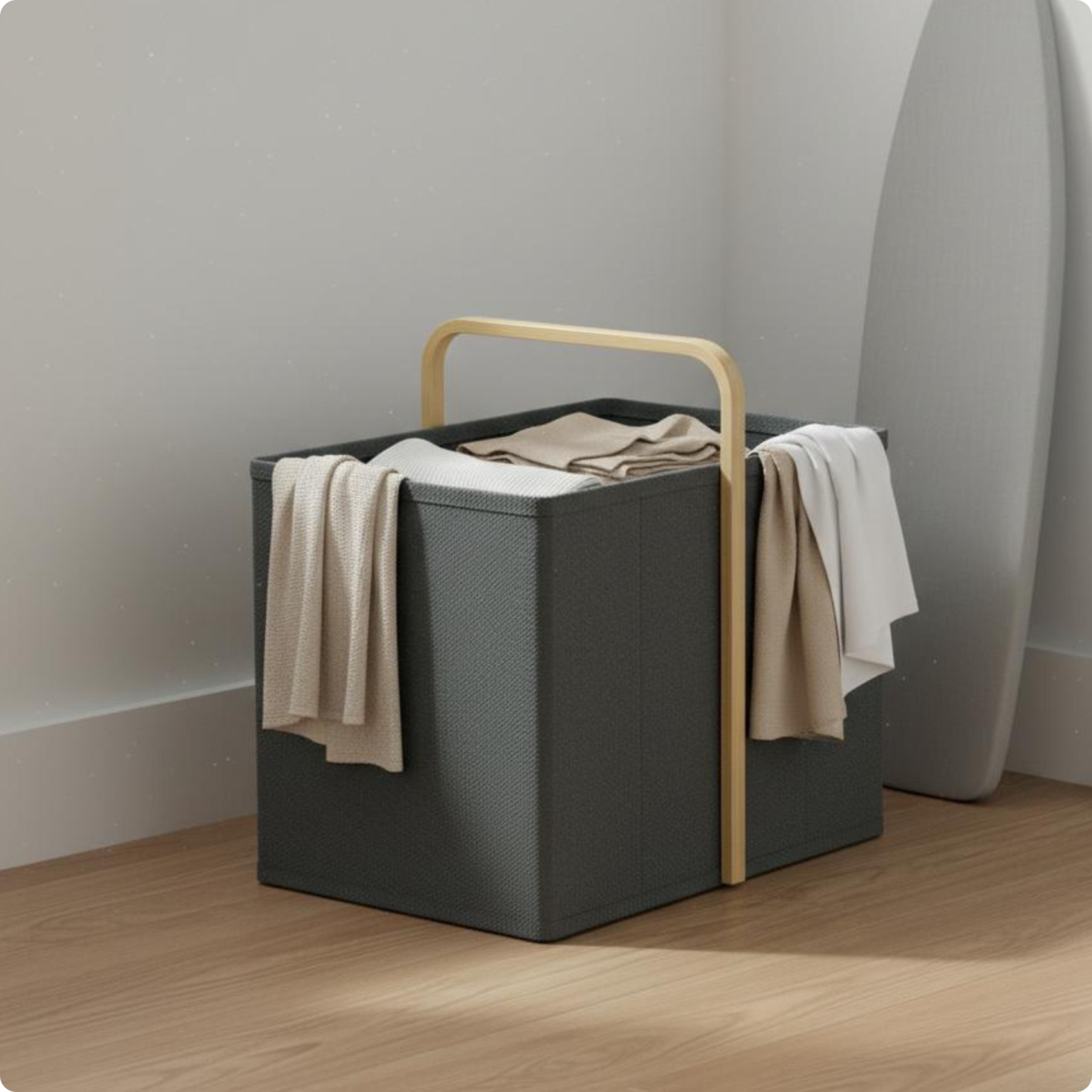 large capacity foldable laundry hamper collapsible portable clothes basket