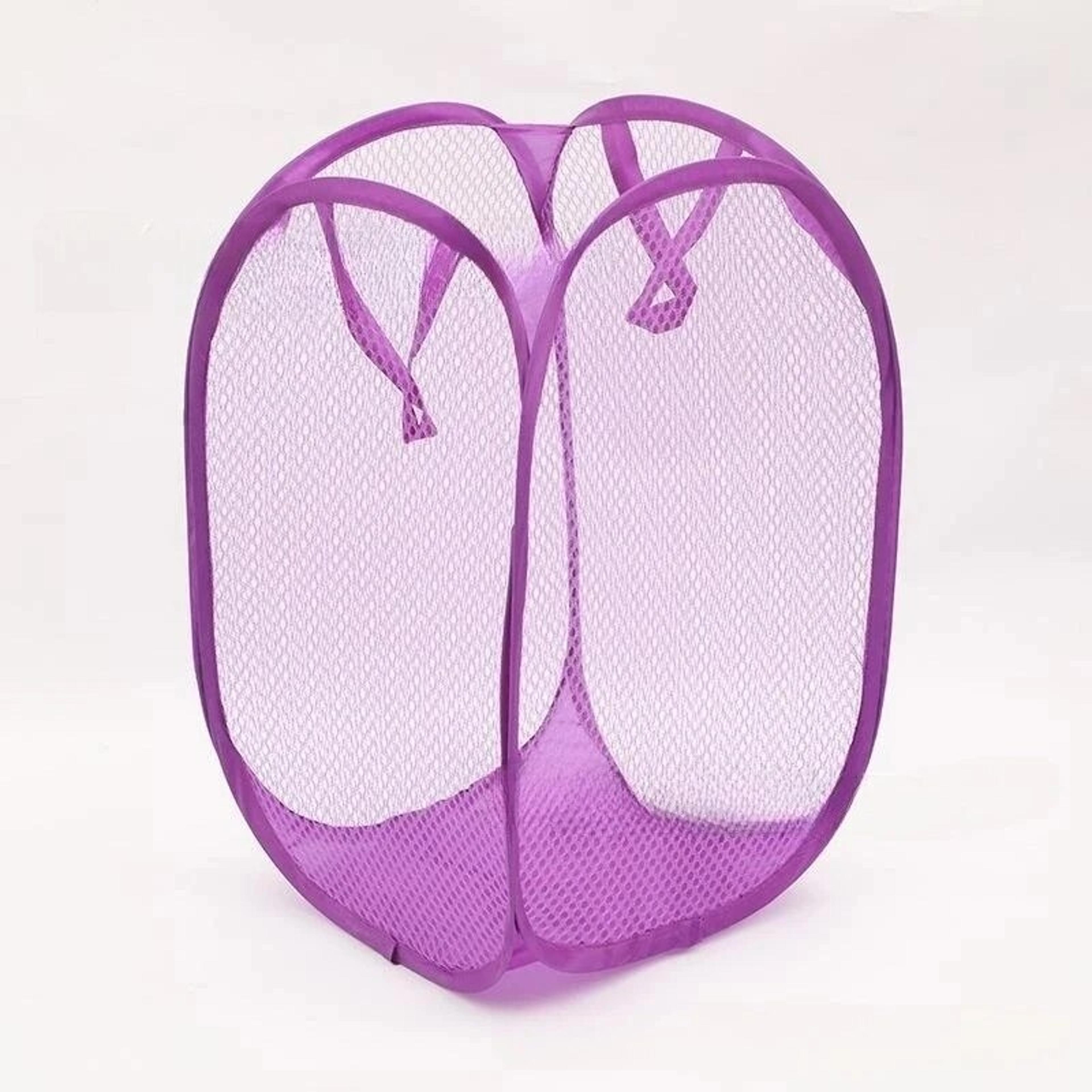collapsible mesh laundry basket portable foldable hamper for clothes toys and travel