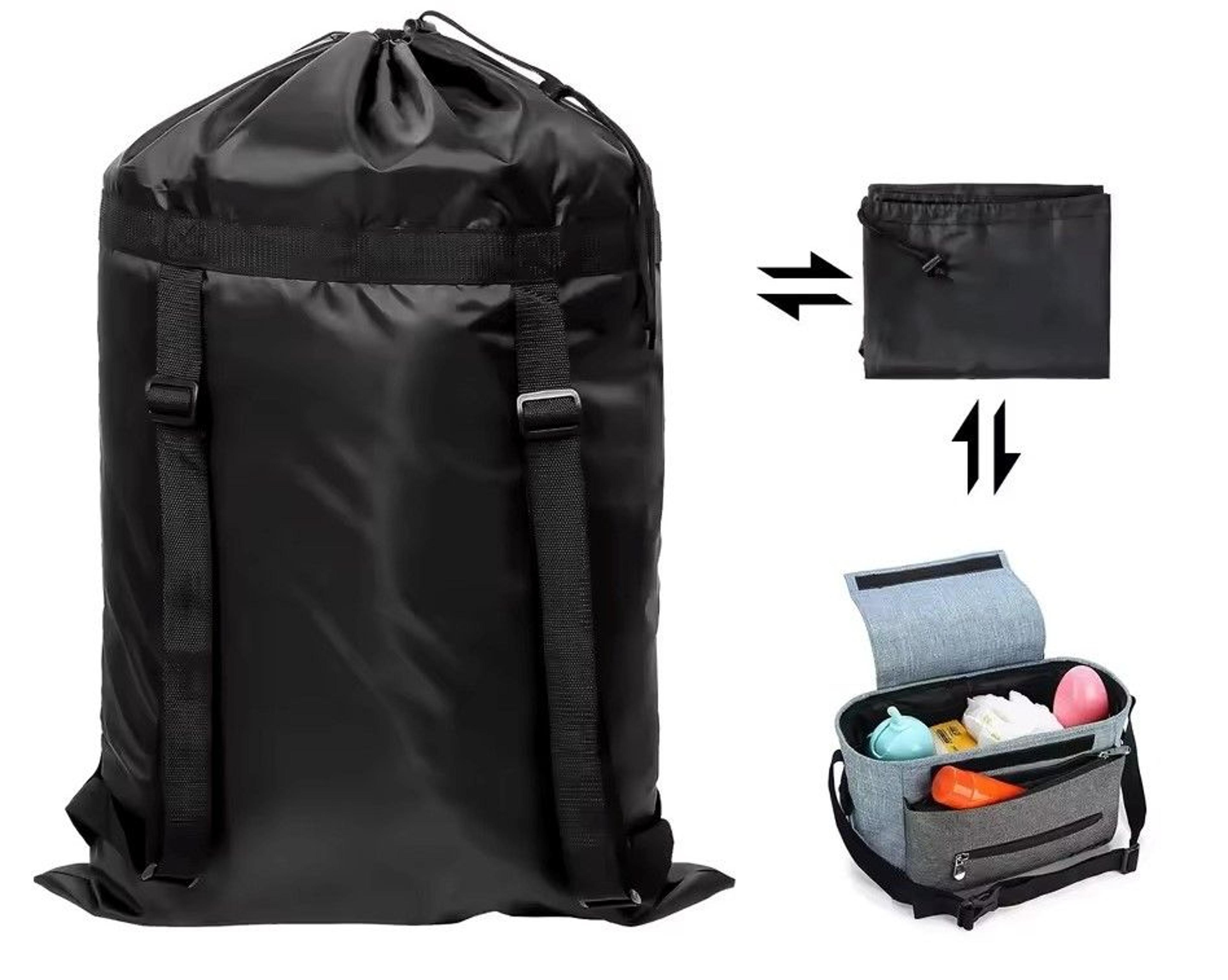 extra large laundry bag backpack heavy duty drawstring clothes carrier