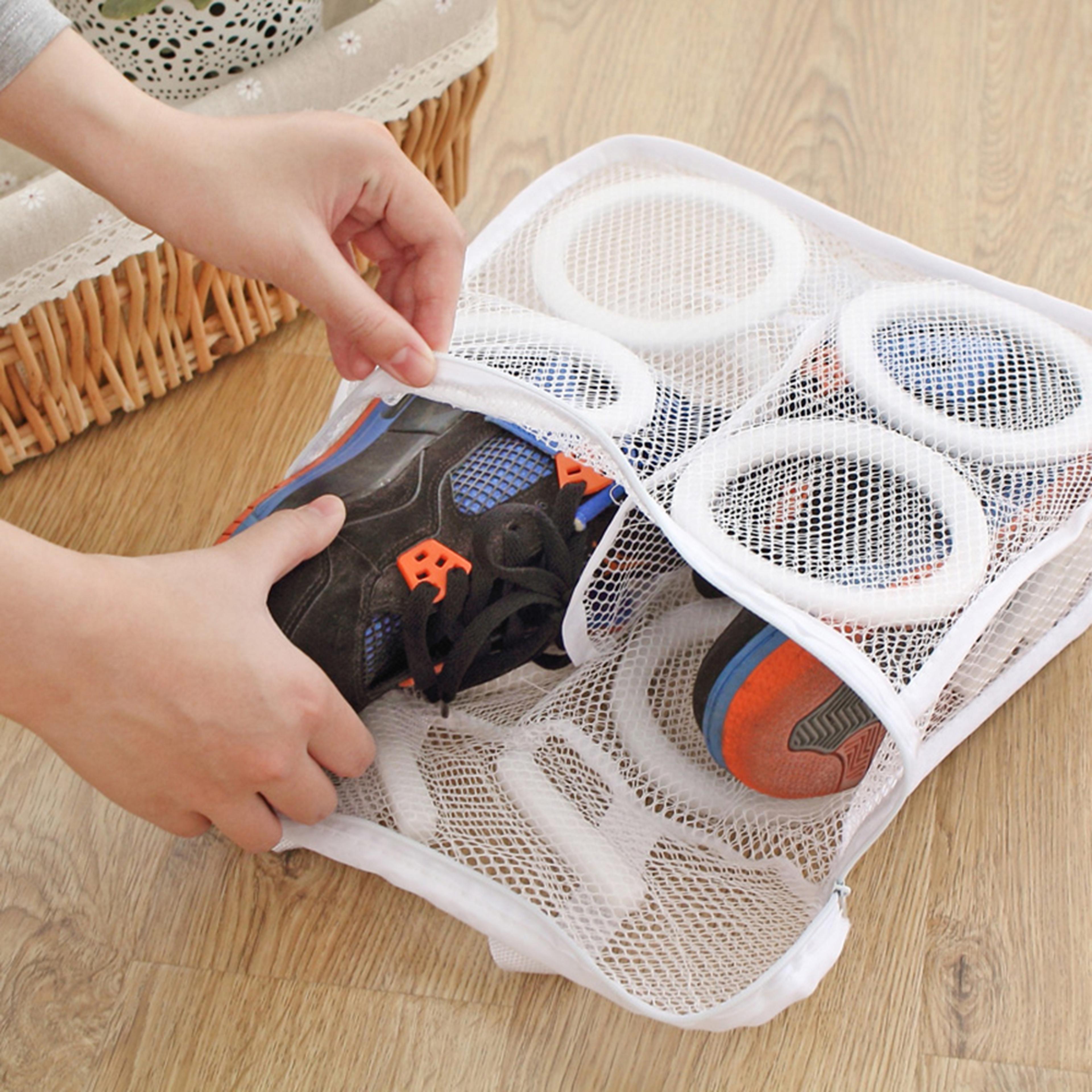 protective shoe washing bag mesh sneaker laundry organizer