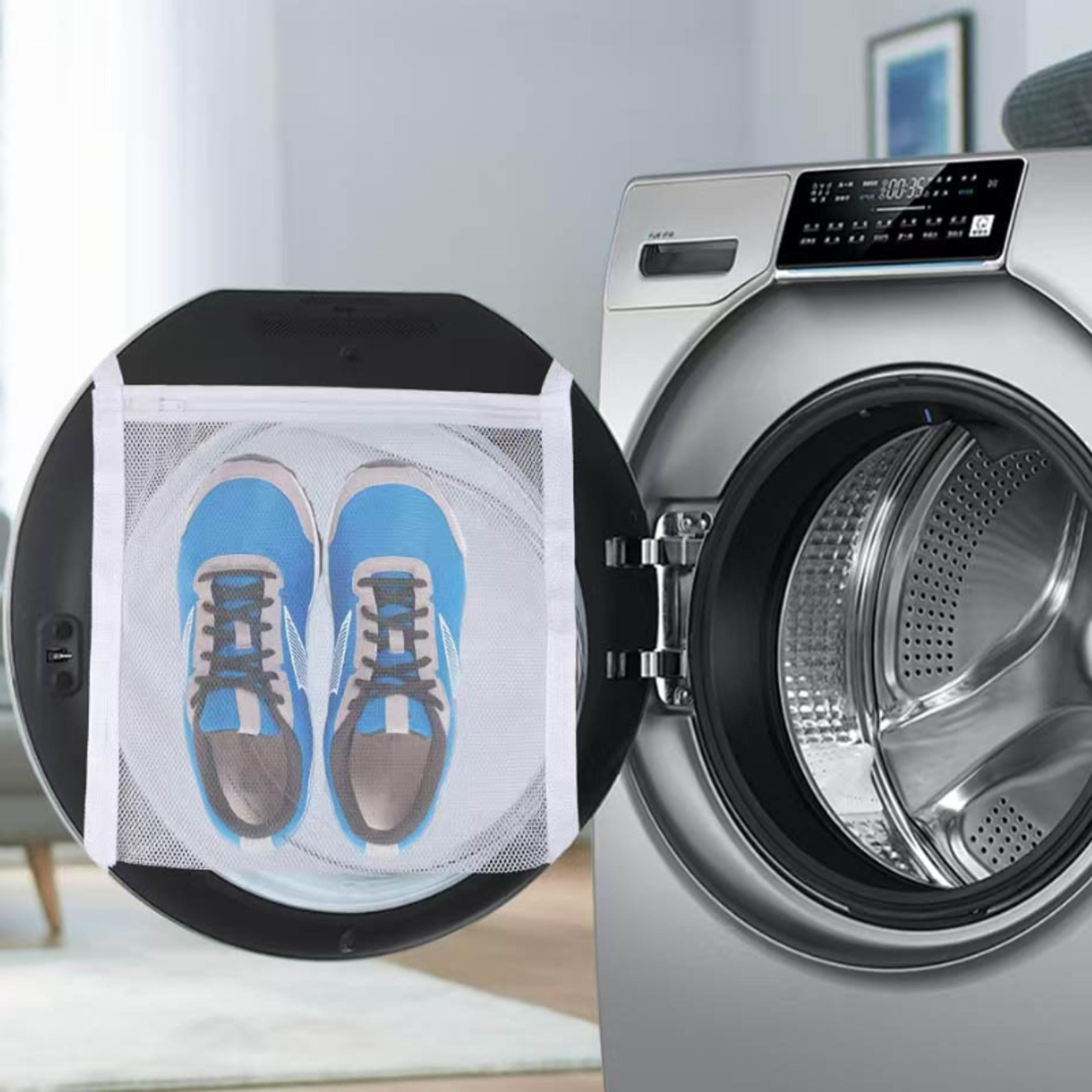 sneaker dryer bag with elastic straps and mesh shoe drying holder