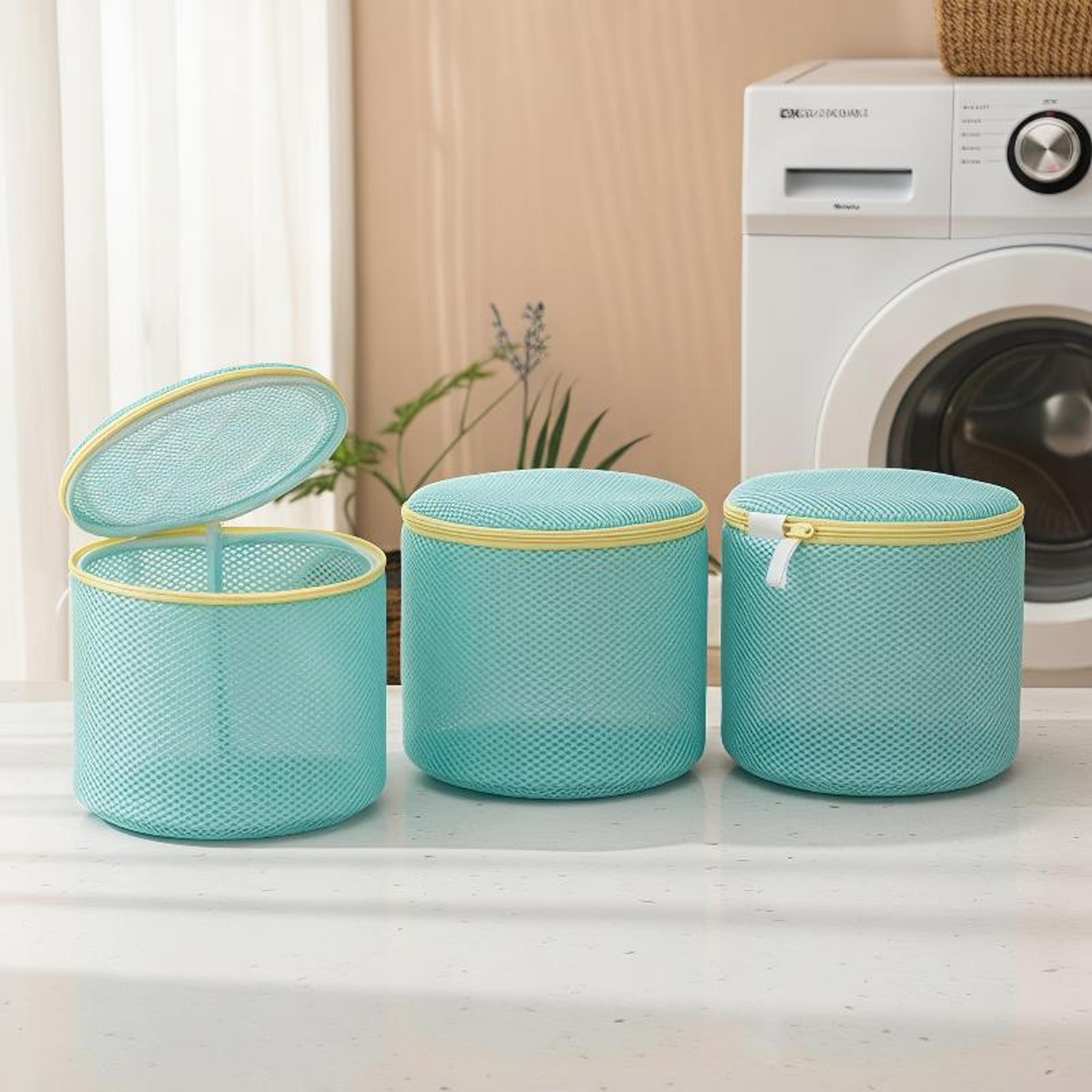bra laundry bag with support frame reusable mesh lingerie wash bag