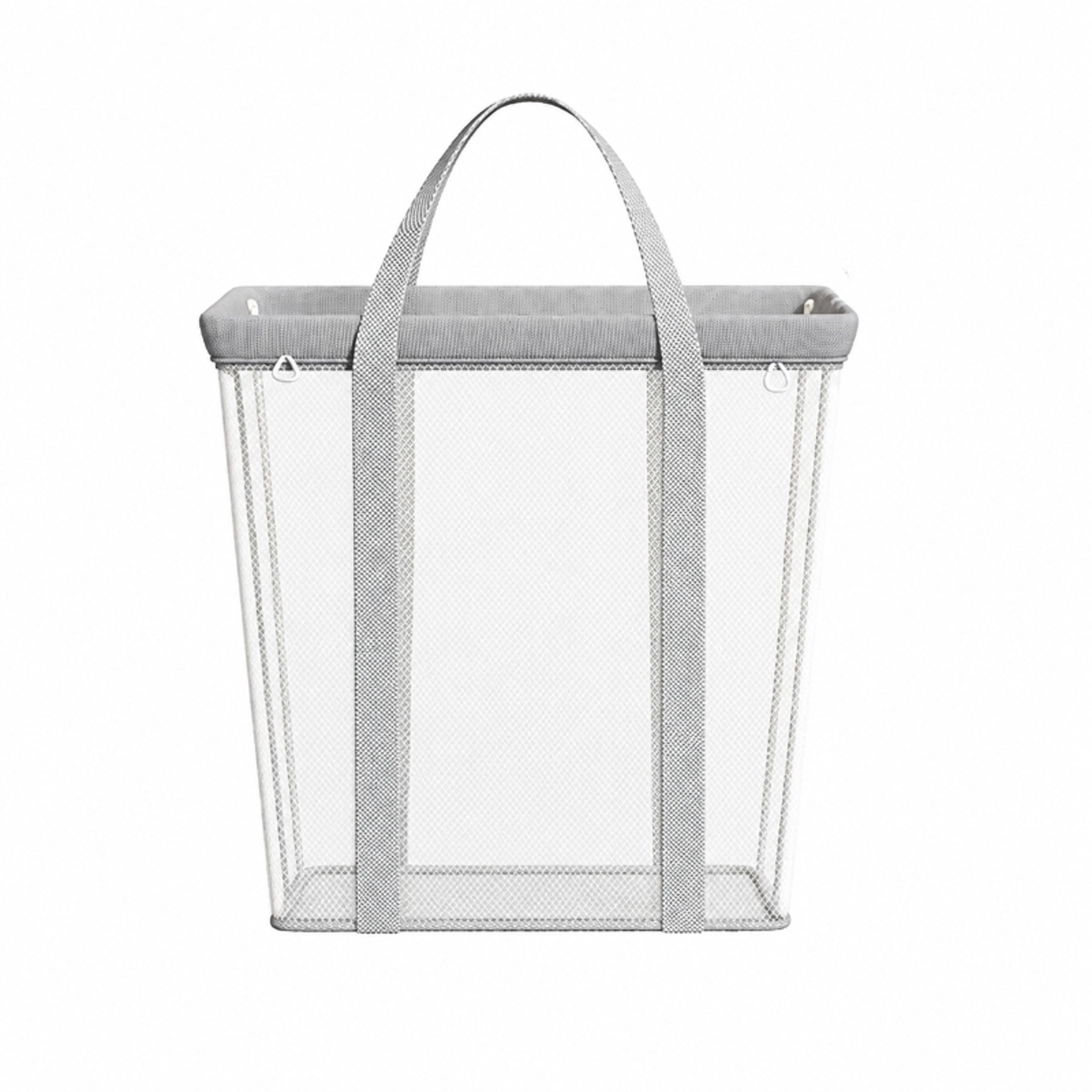 foldable mesh laundry basket portable collapsible hamper with carry handles