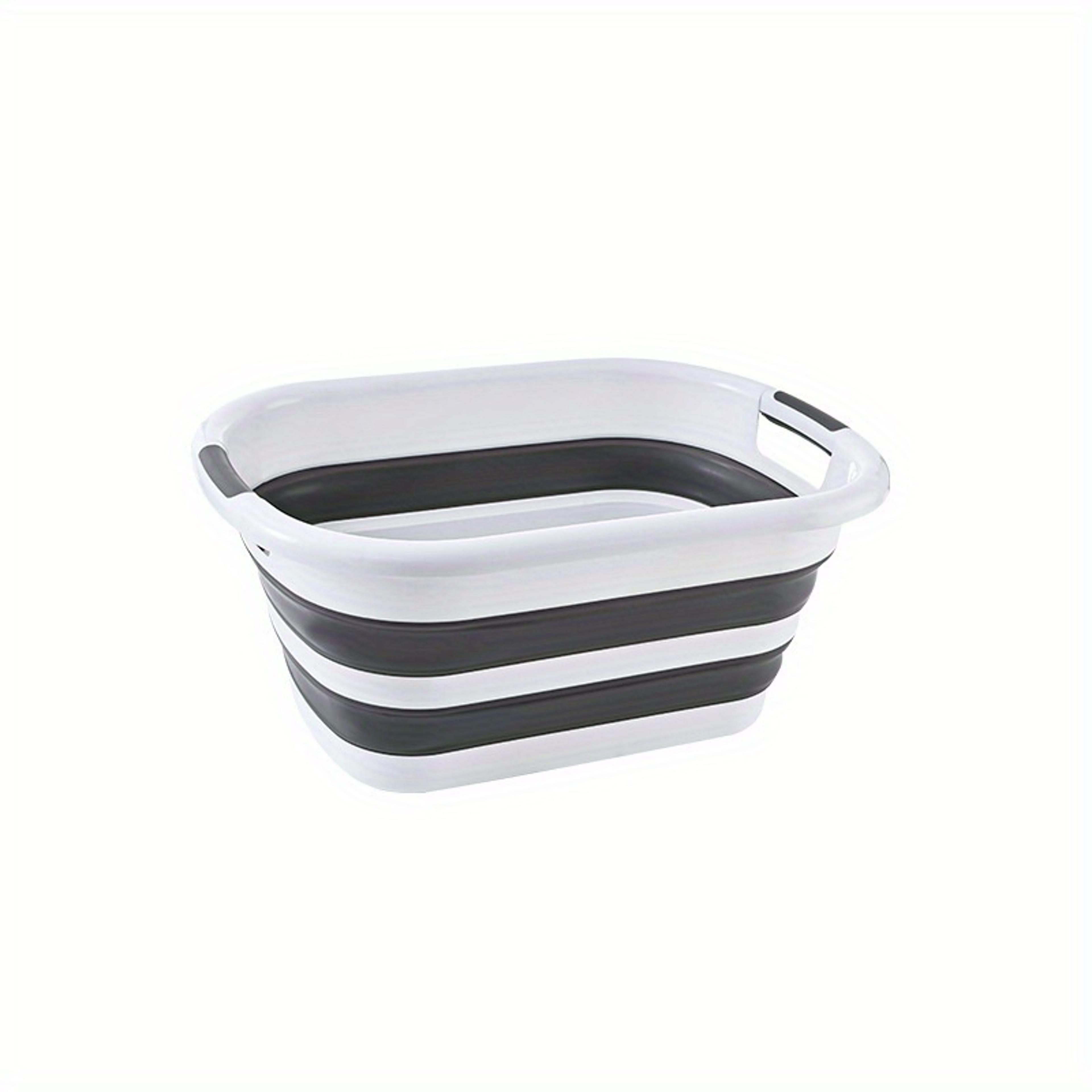 multi-use collapsible laundry basket foldable hamper and pet bath tub