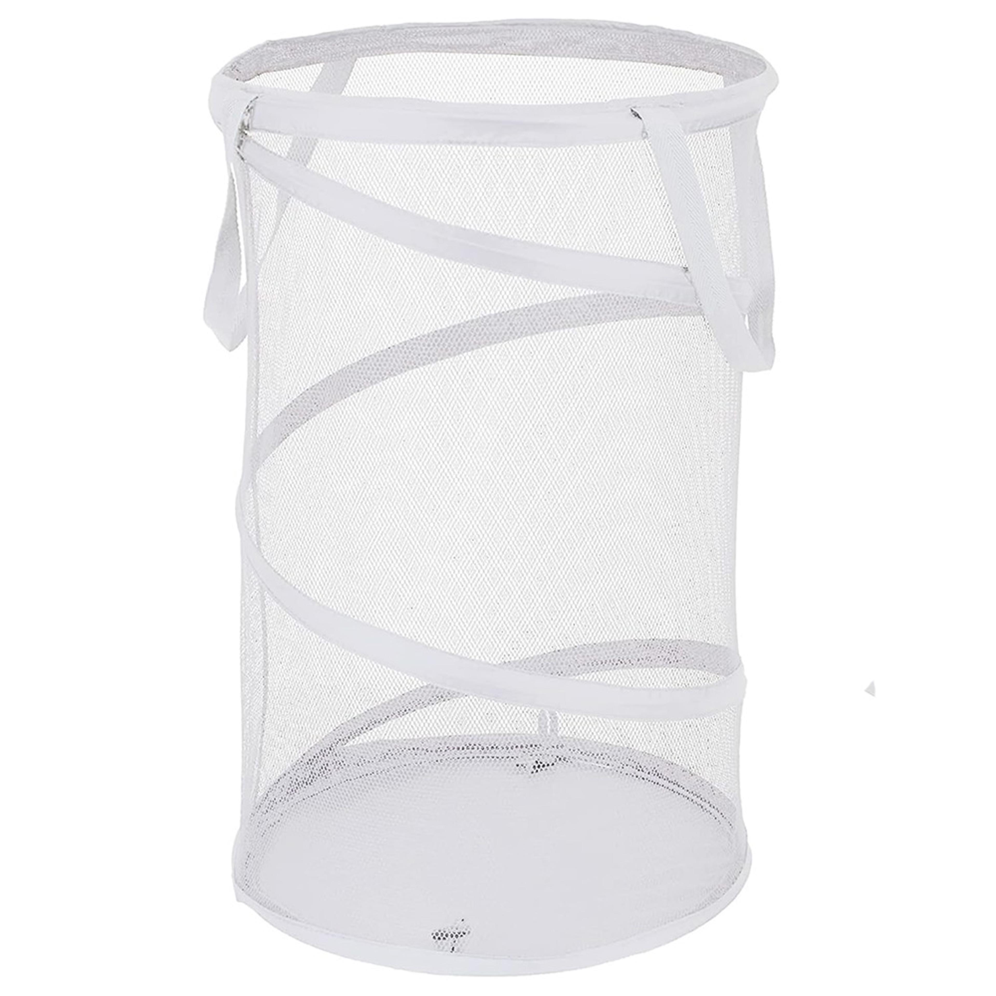 extra large mesh collapsible laundry basket with handles