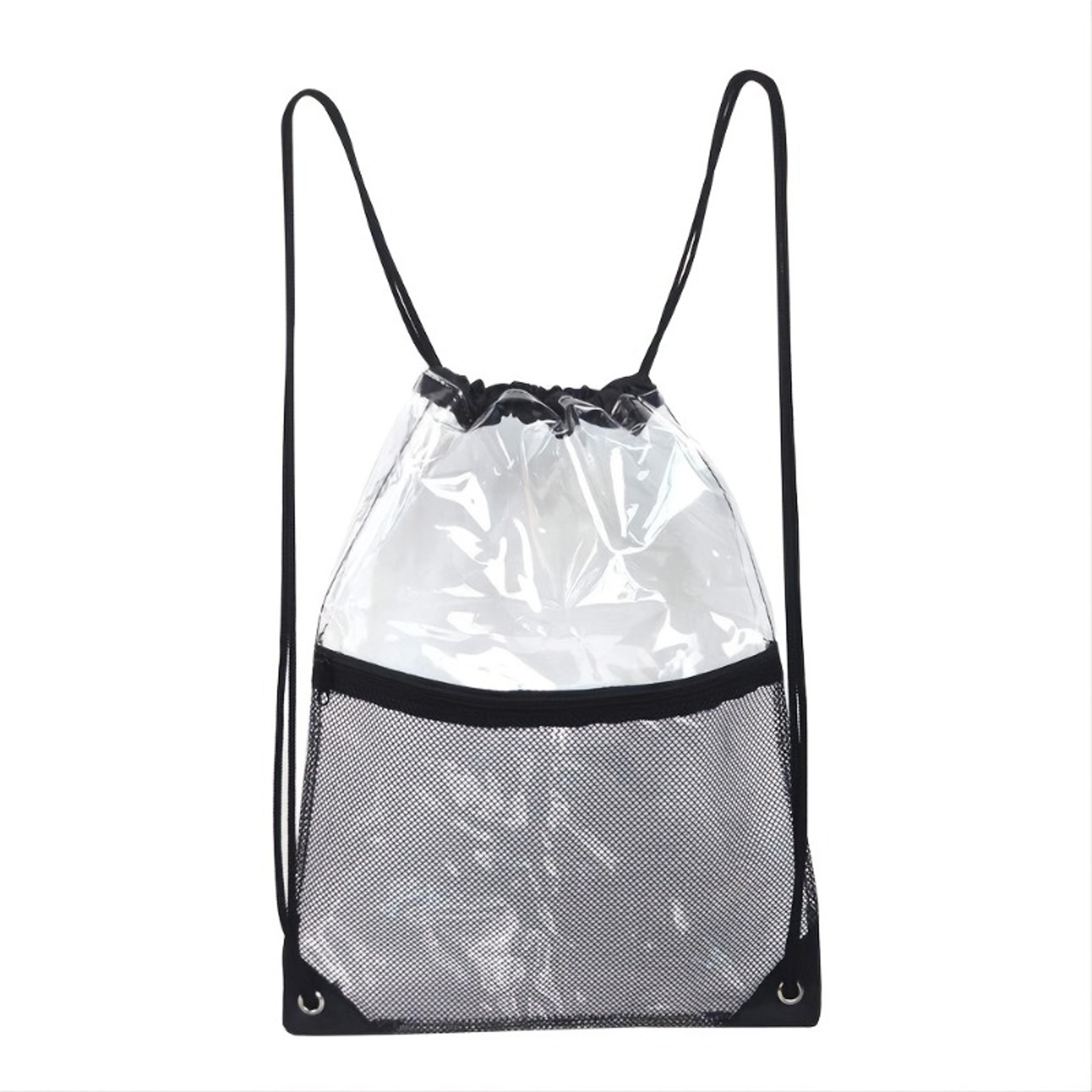 clear waterproof toiletry bag drawstring travel organizer and beach pouch