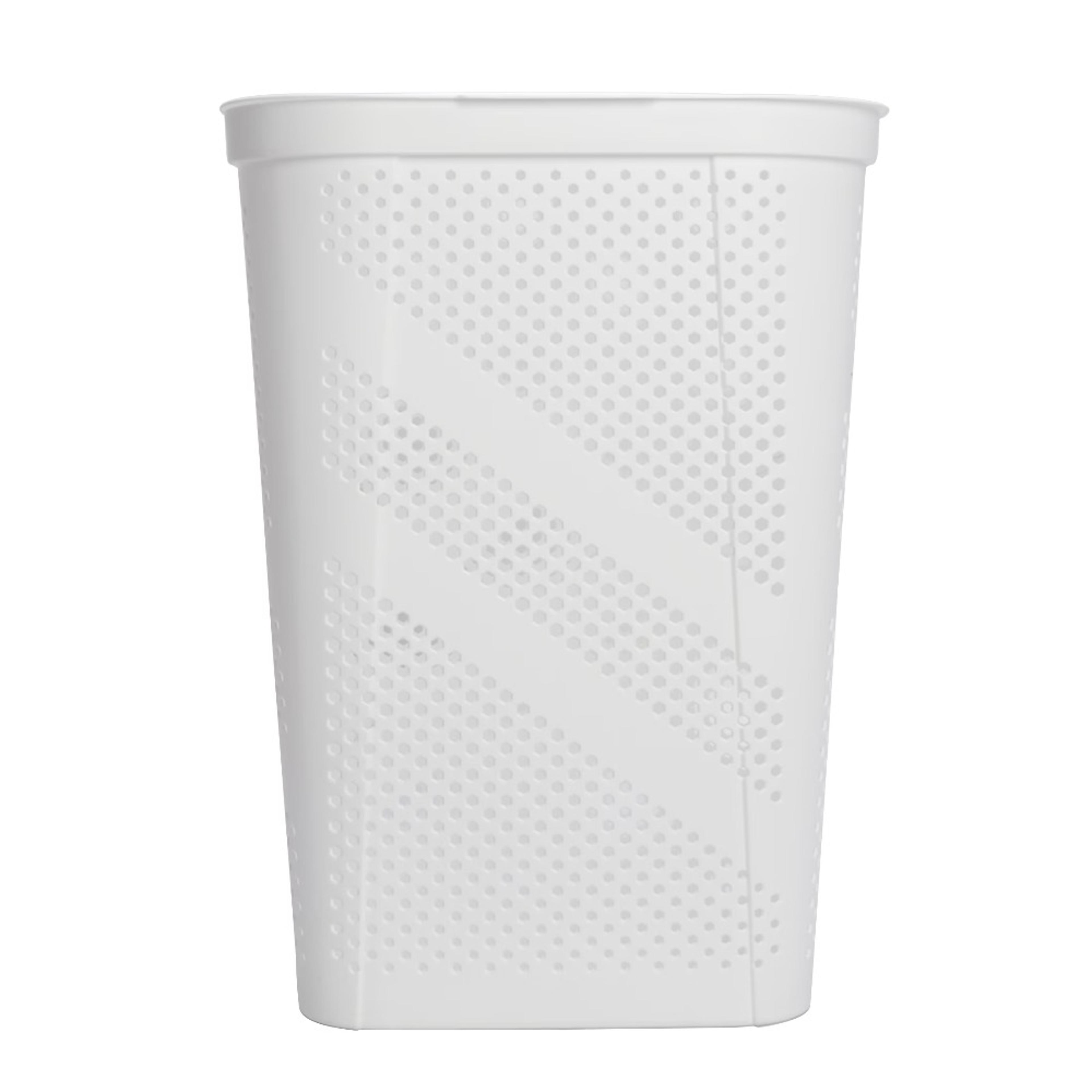 plastic laundry hamper with hinged lid rectangular white clothes organizer