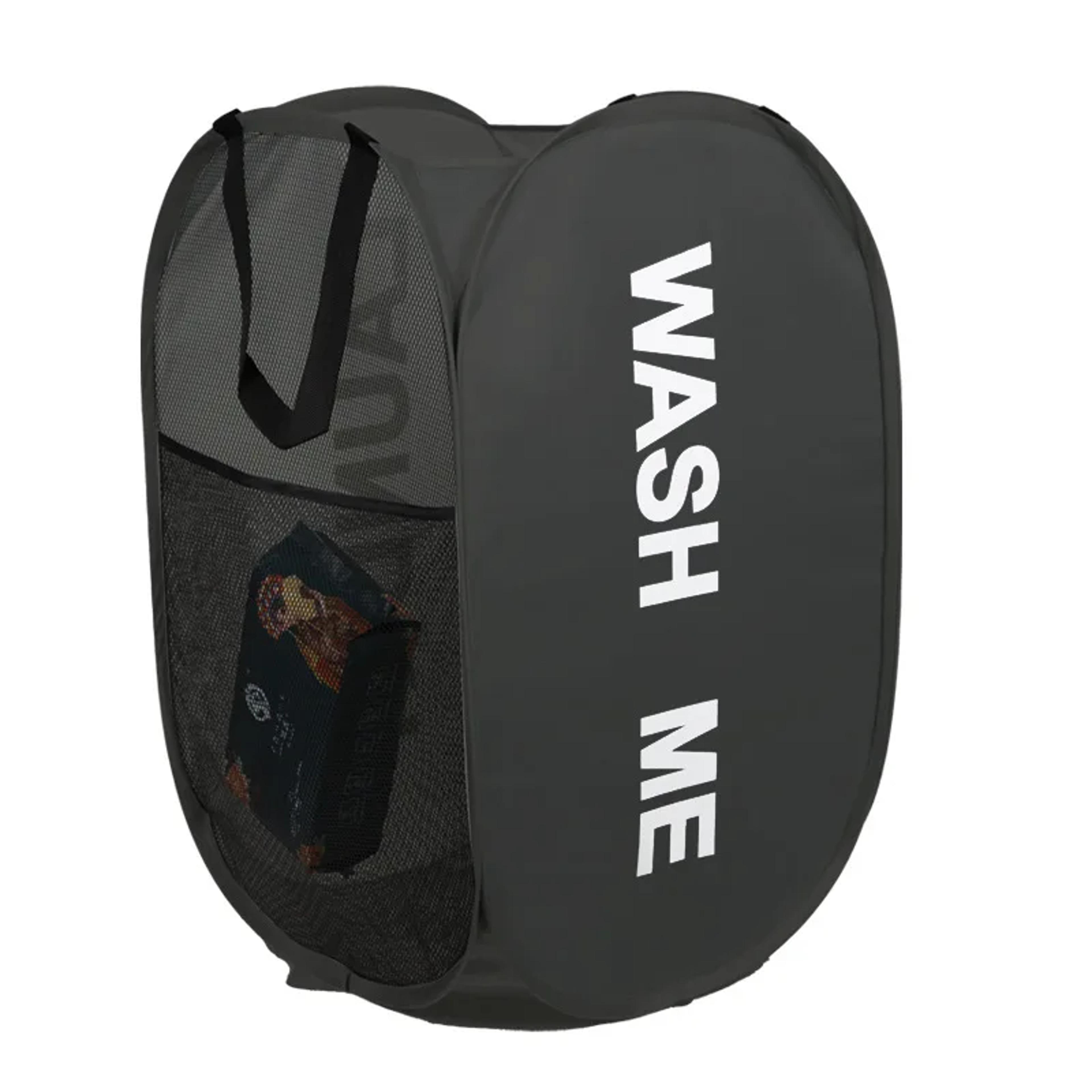 portable collapsible laundry hamper breathable mesh pop up basket
