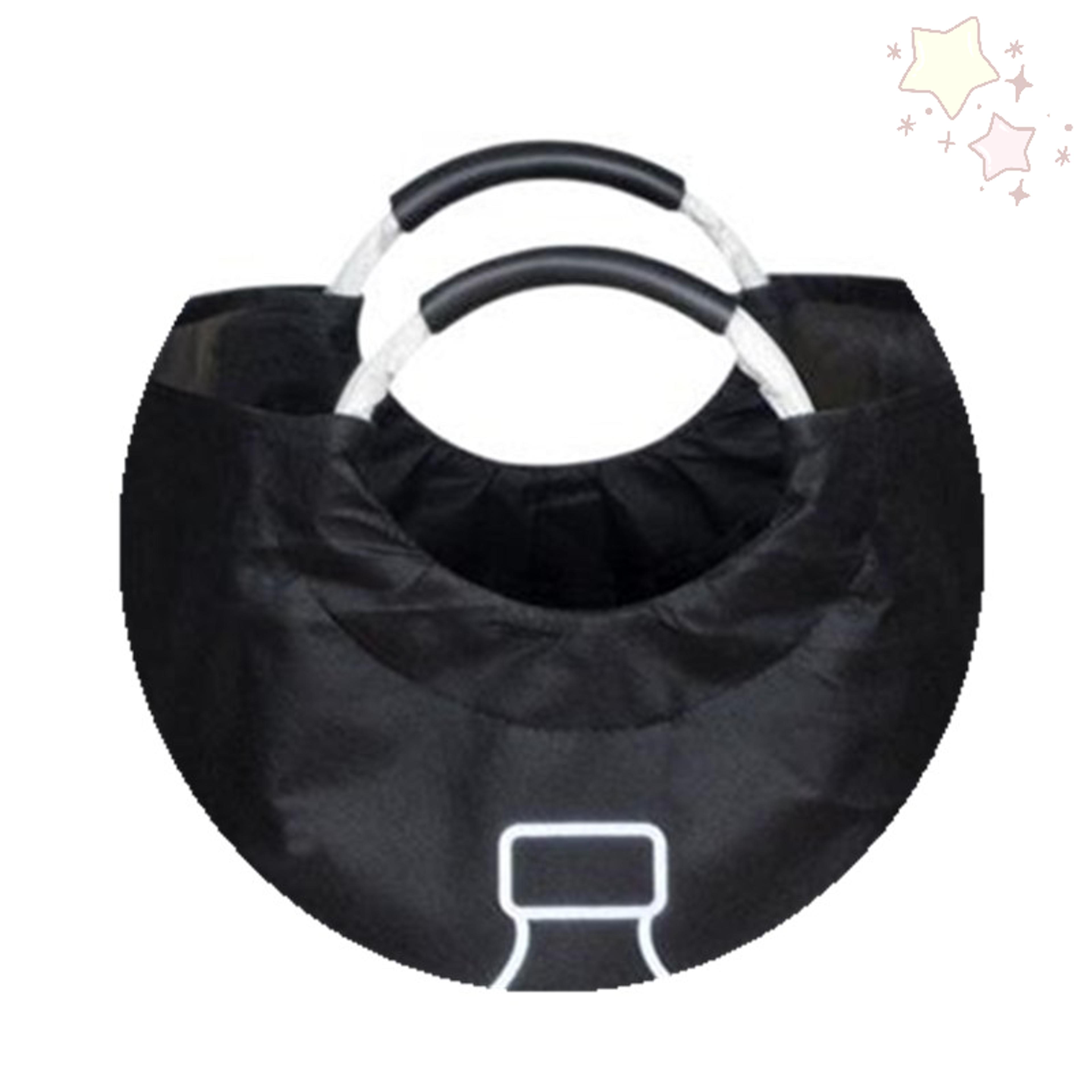foldable recycling bin with aluminum handle bottle storage basket