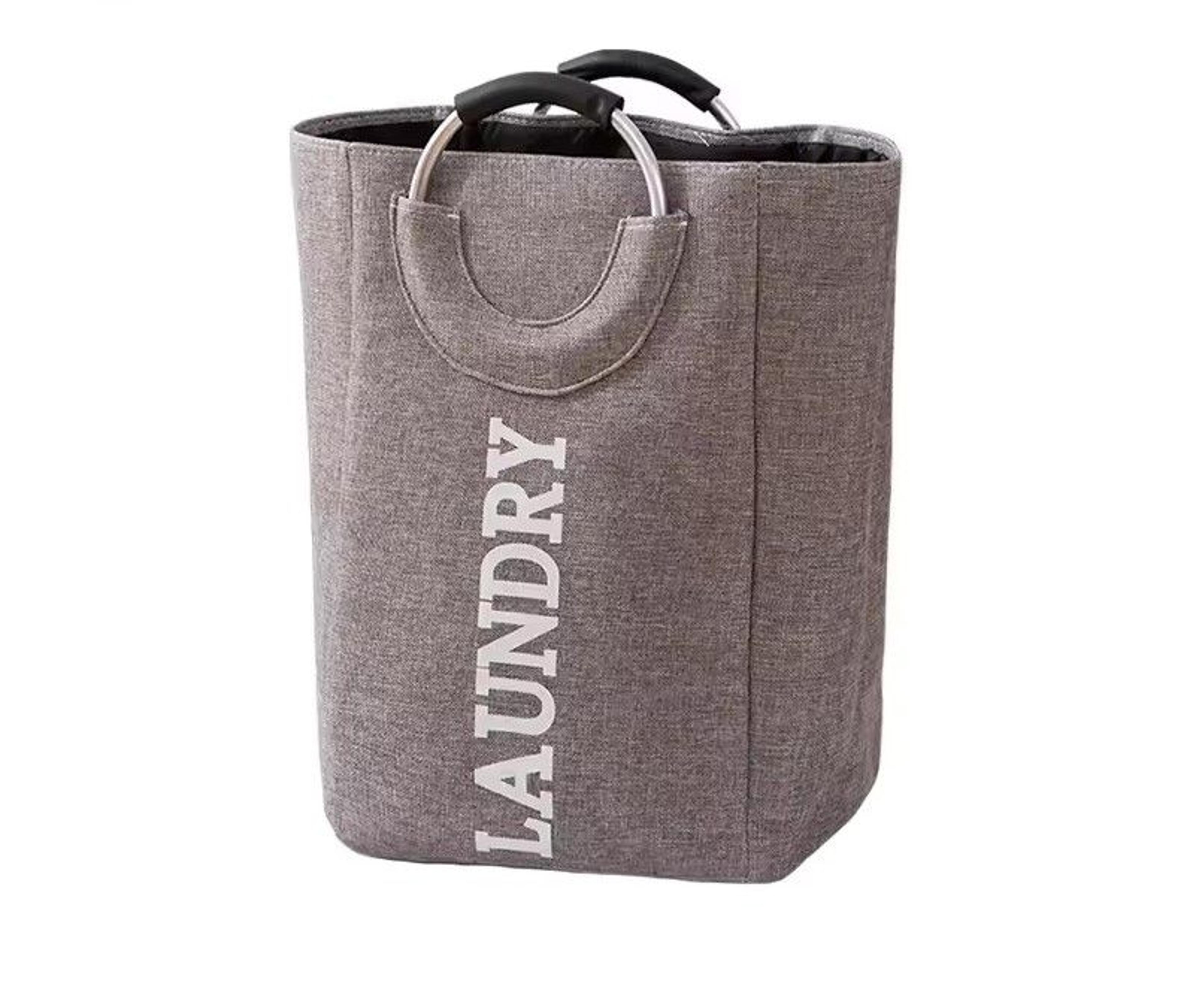 foldable laundry hamper large capacity fabric clothes basket with handles