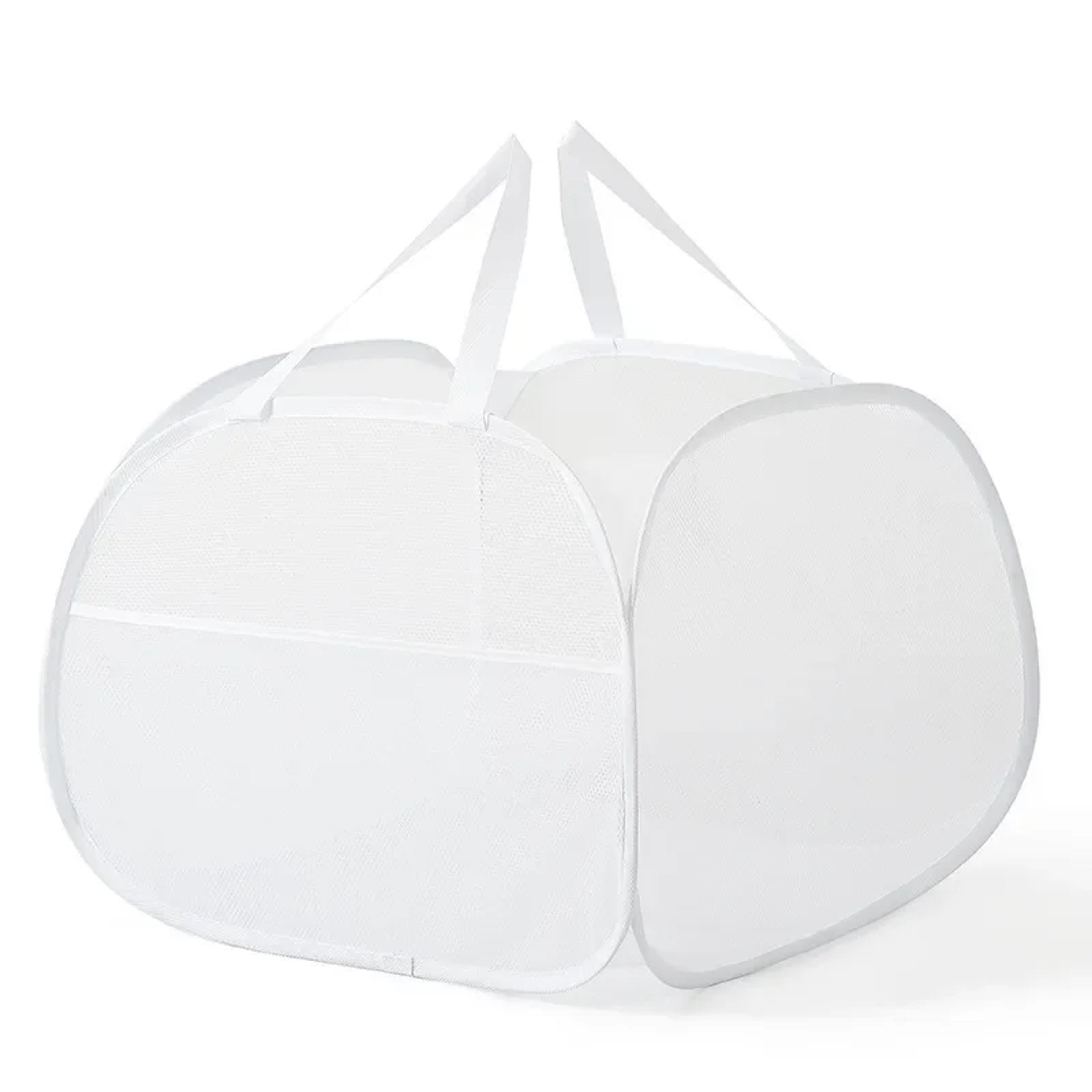 collapsible mesh laundry basket large foldable hamper with handles