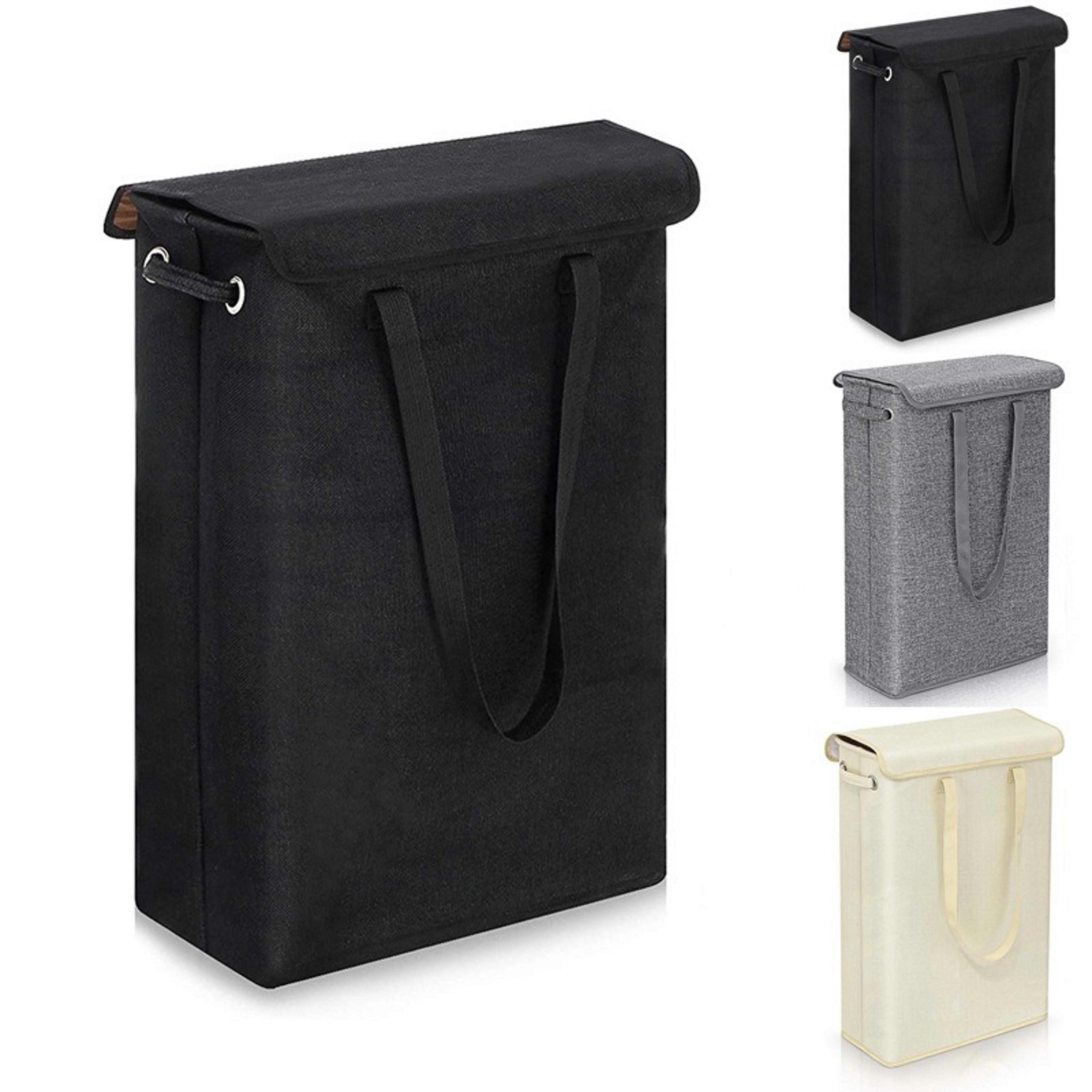foldable laundry hamper with lid portable clothes storage basket