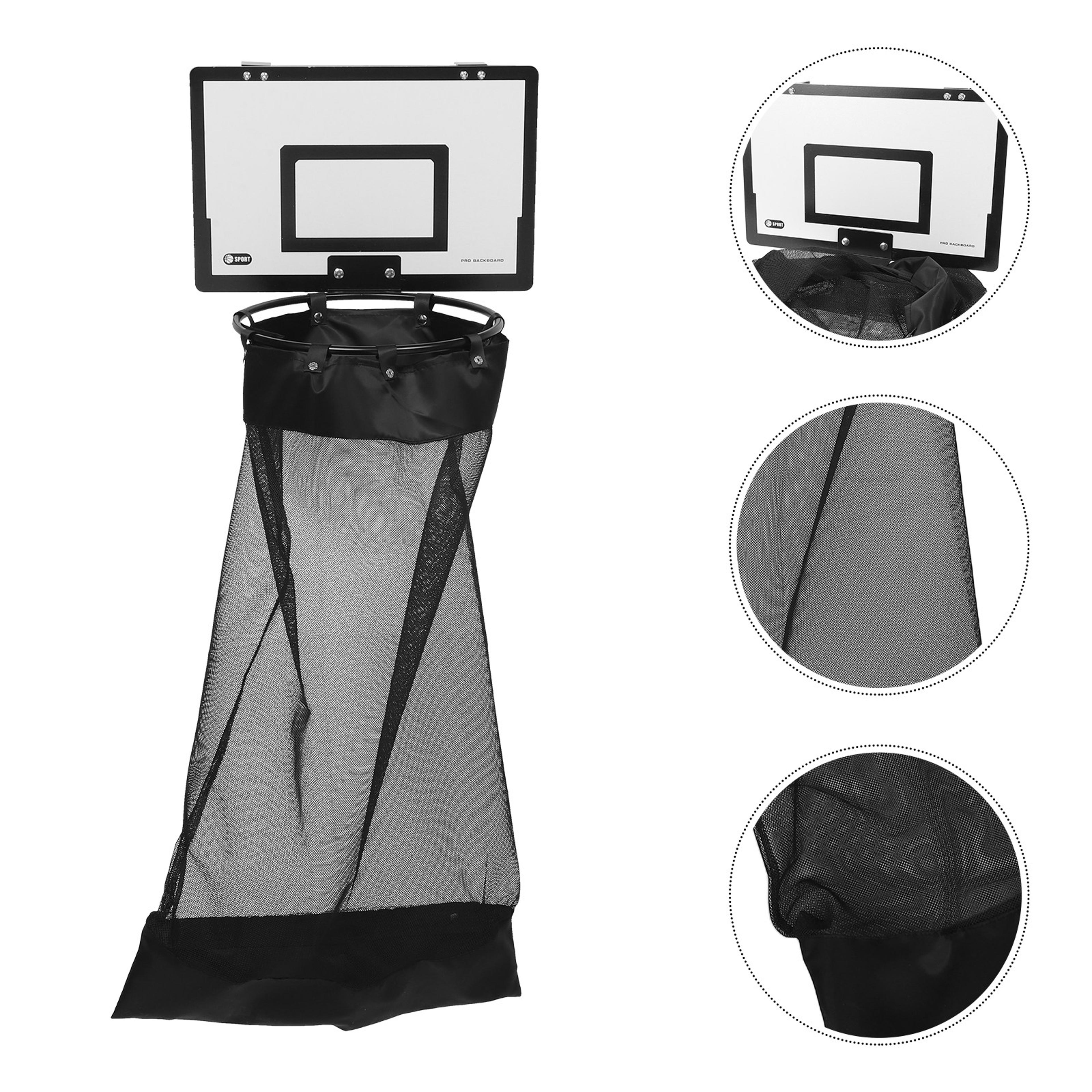 basketball hoop laundry hamper over door mesh clothes basket