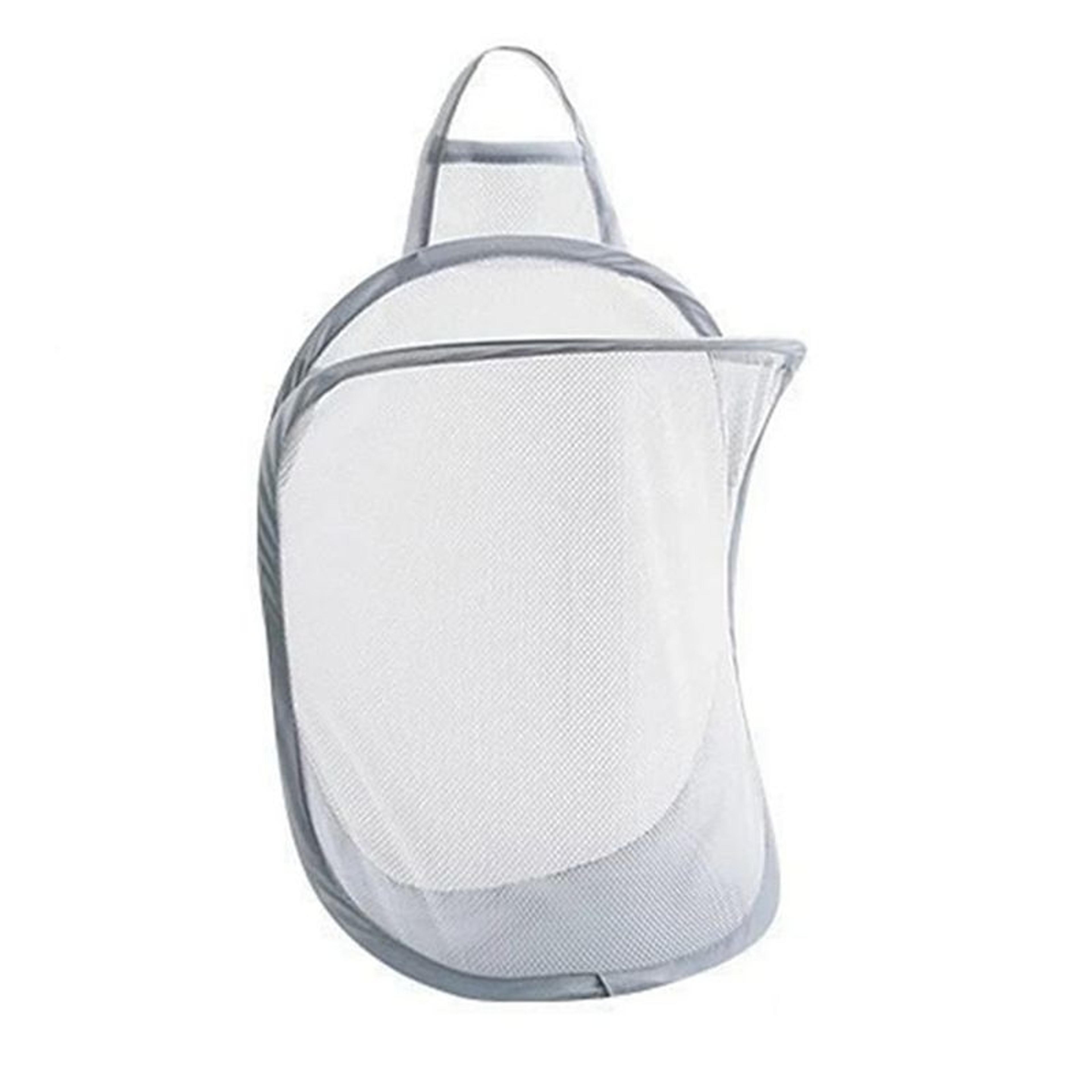wall mounted laundry hamper collapsible mesh laundry basket for dorm bathroom and small spaces
